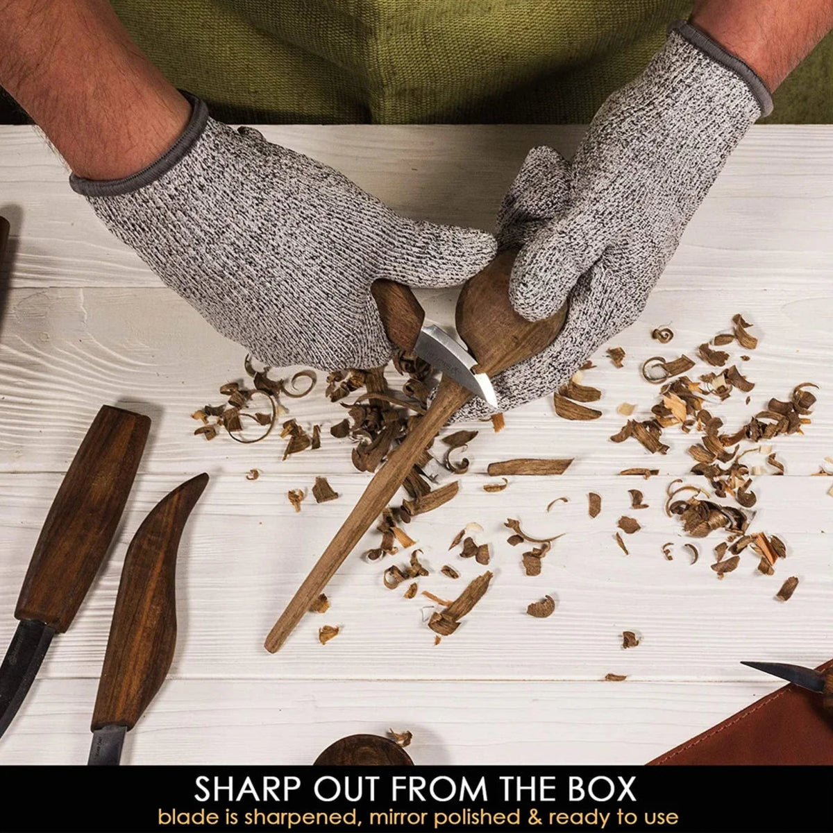 Kit de sculpture sur bois en cuir S18X