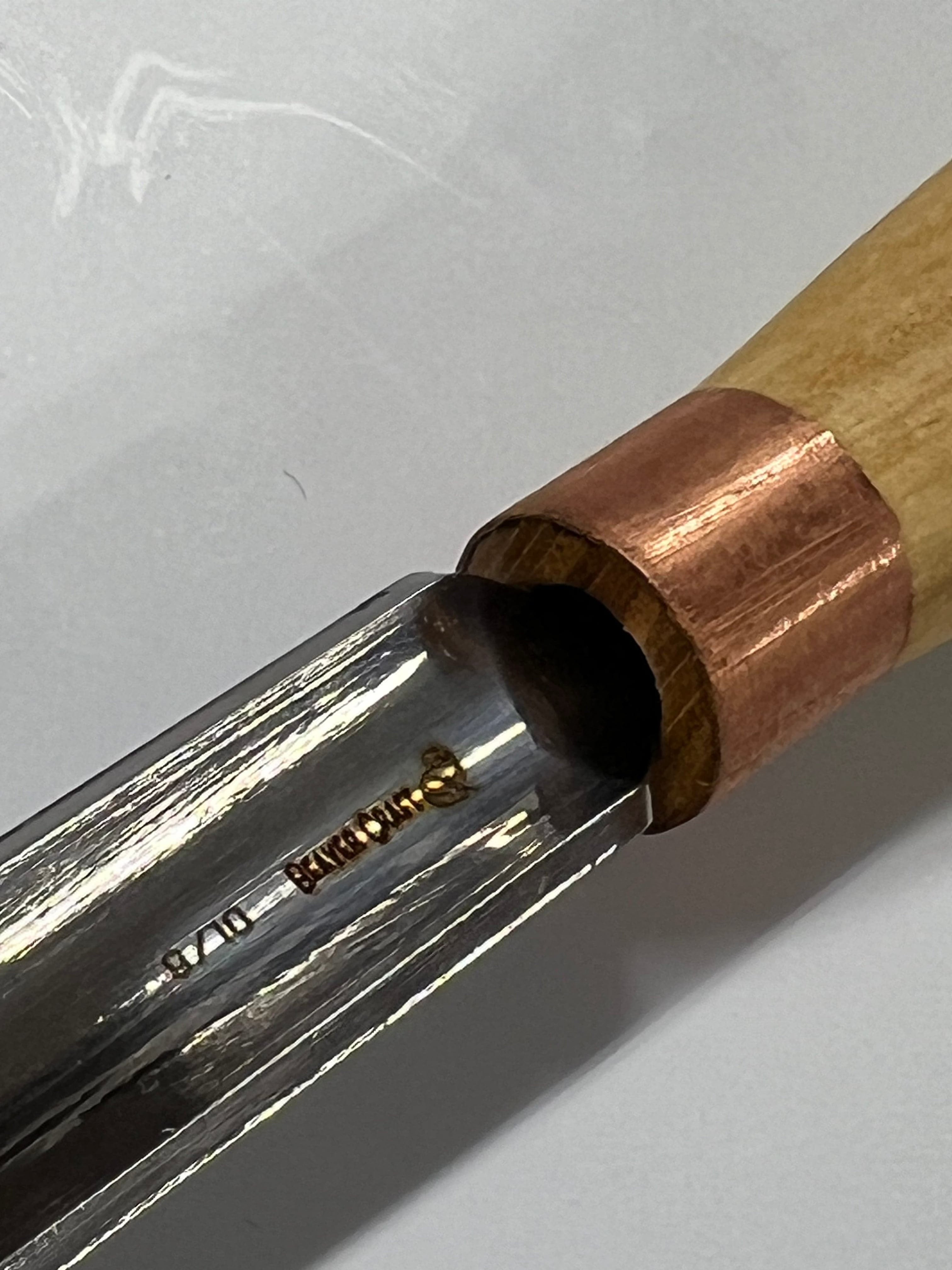 Gouge de sculpture sur bois 80x10 mm, ciseau droit arrondi K9/10