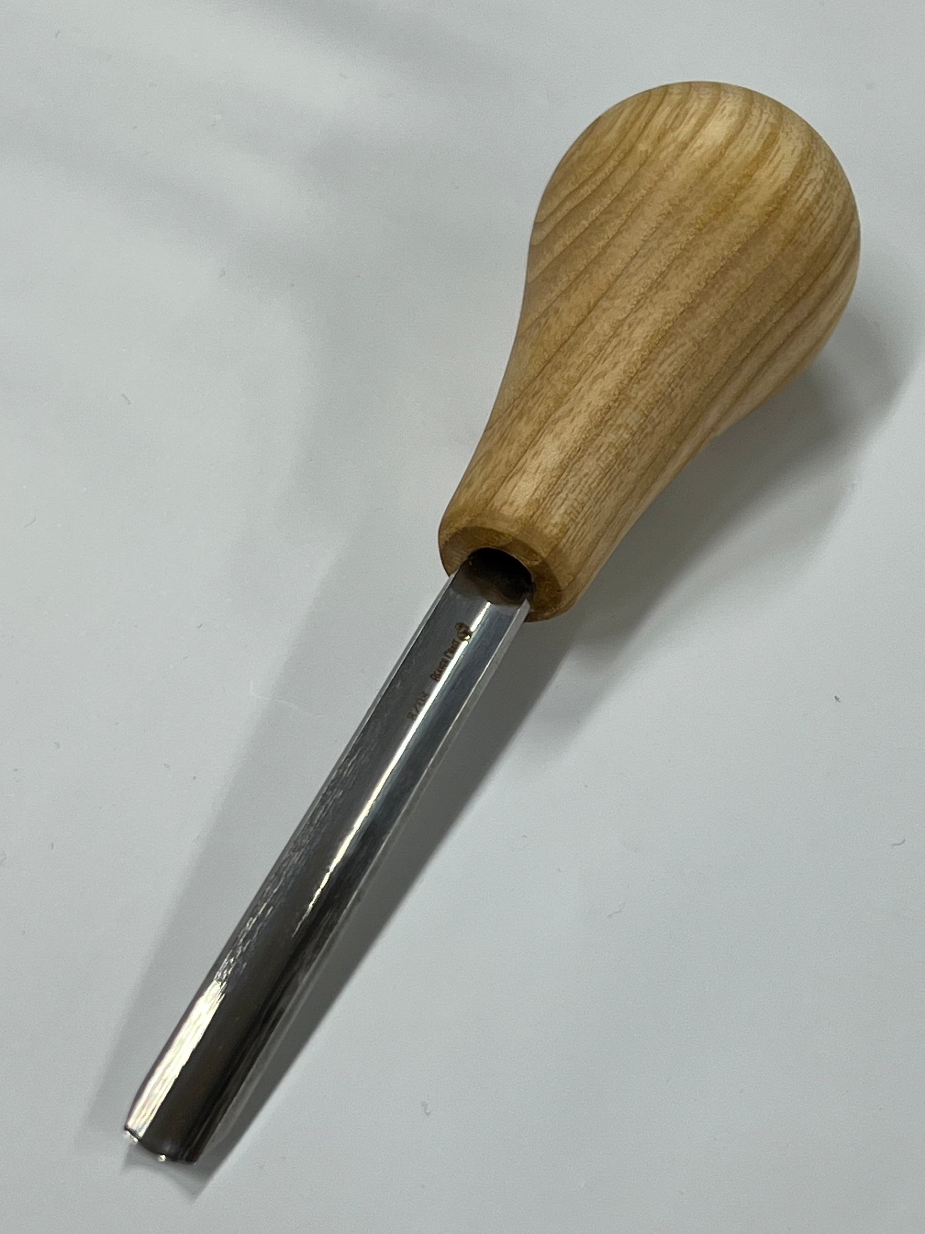 Gouge de sculpture 75x14mm droite arrondie P8/08 avec poignée boule