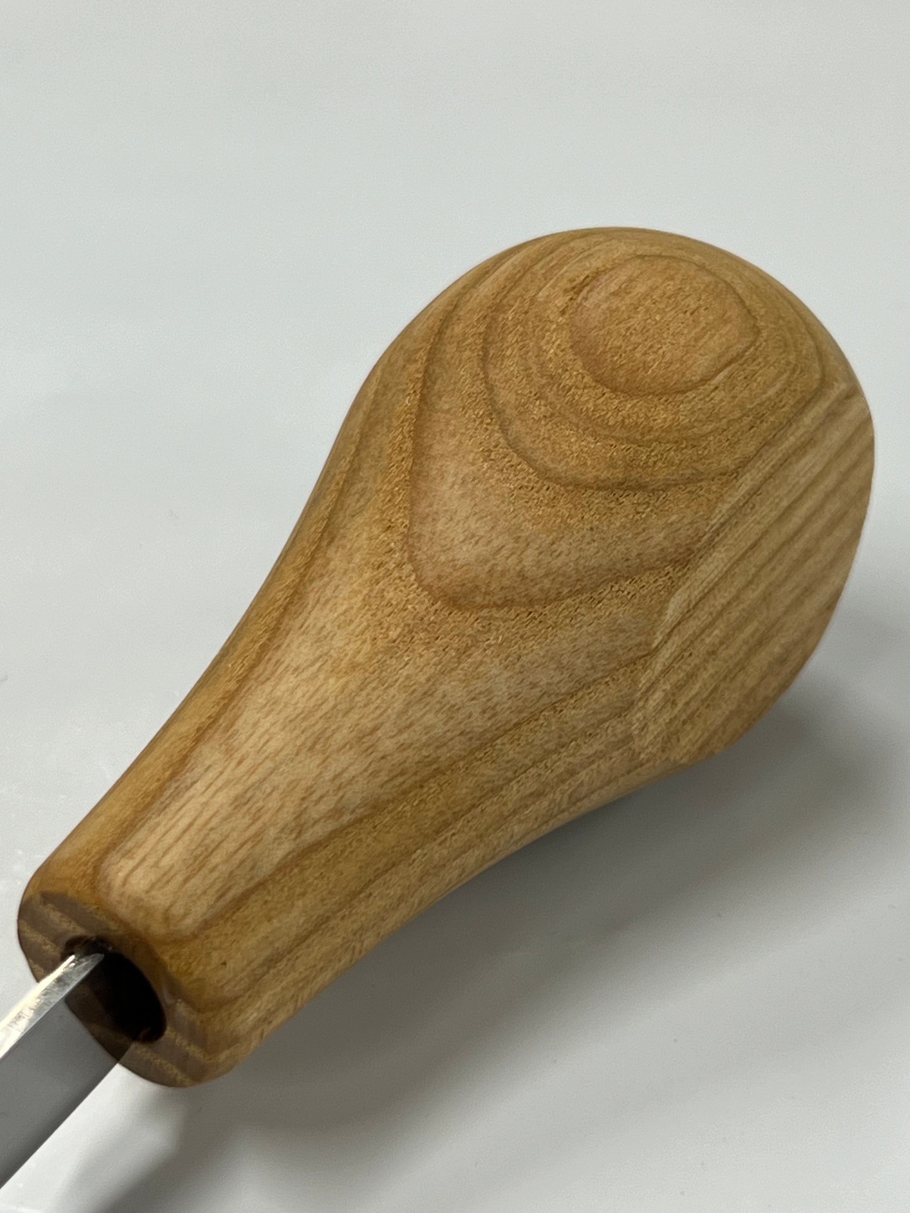 Gouge à bois 75x10mm, ciseau plat droit P1/10 avec poignée sphérique