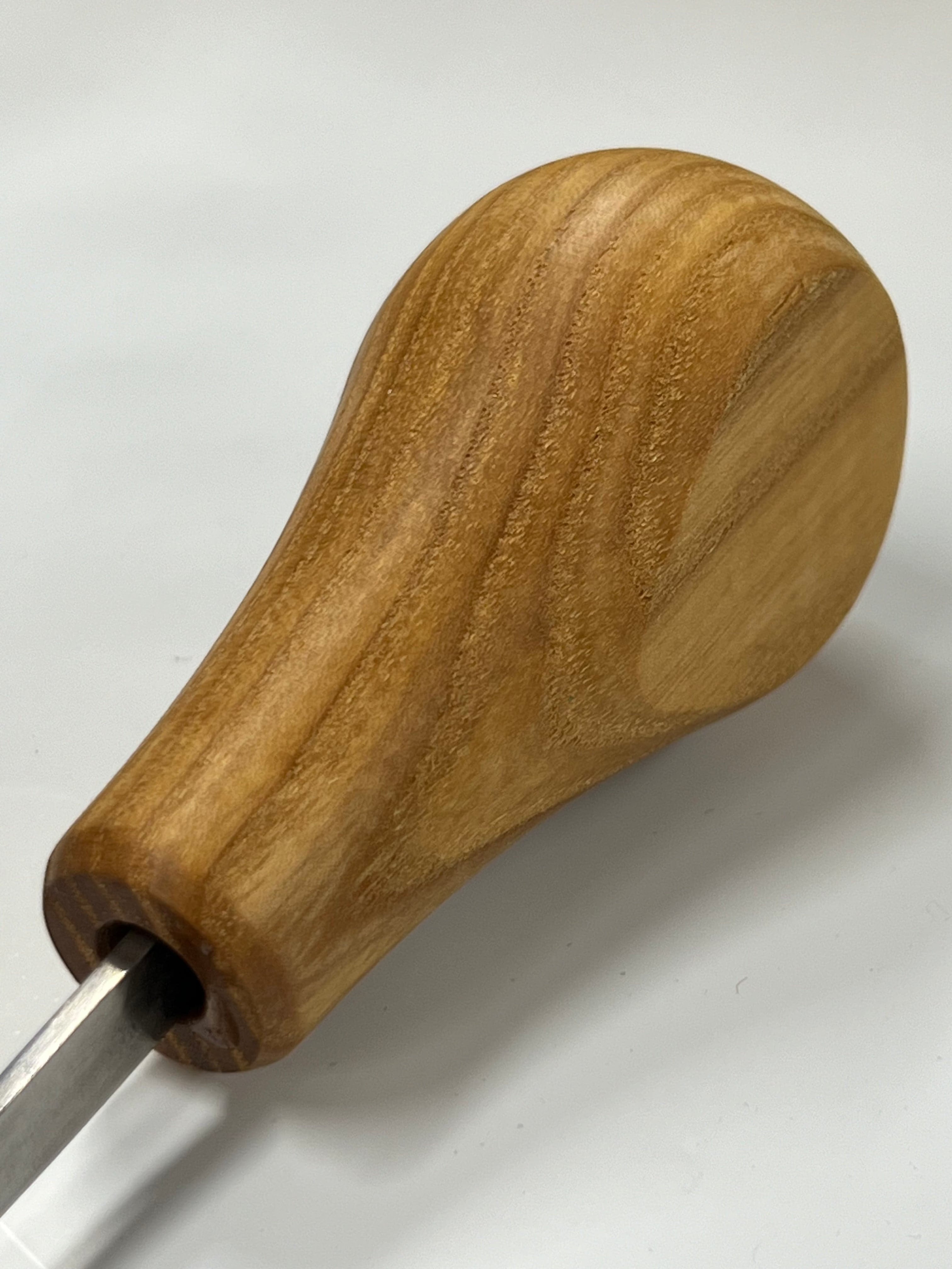 Gouge de sculpture sur bois 75x1mm burin plat droit P1/01 avec poignée boule