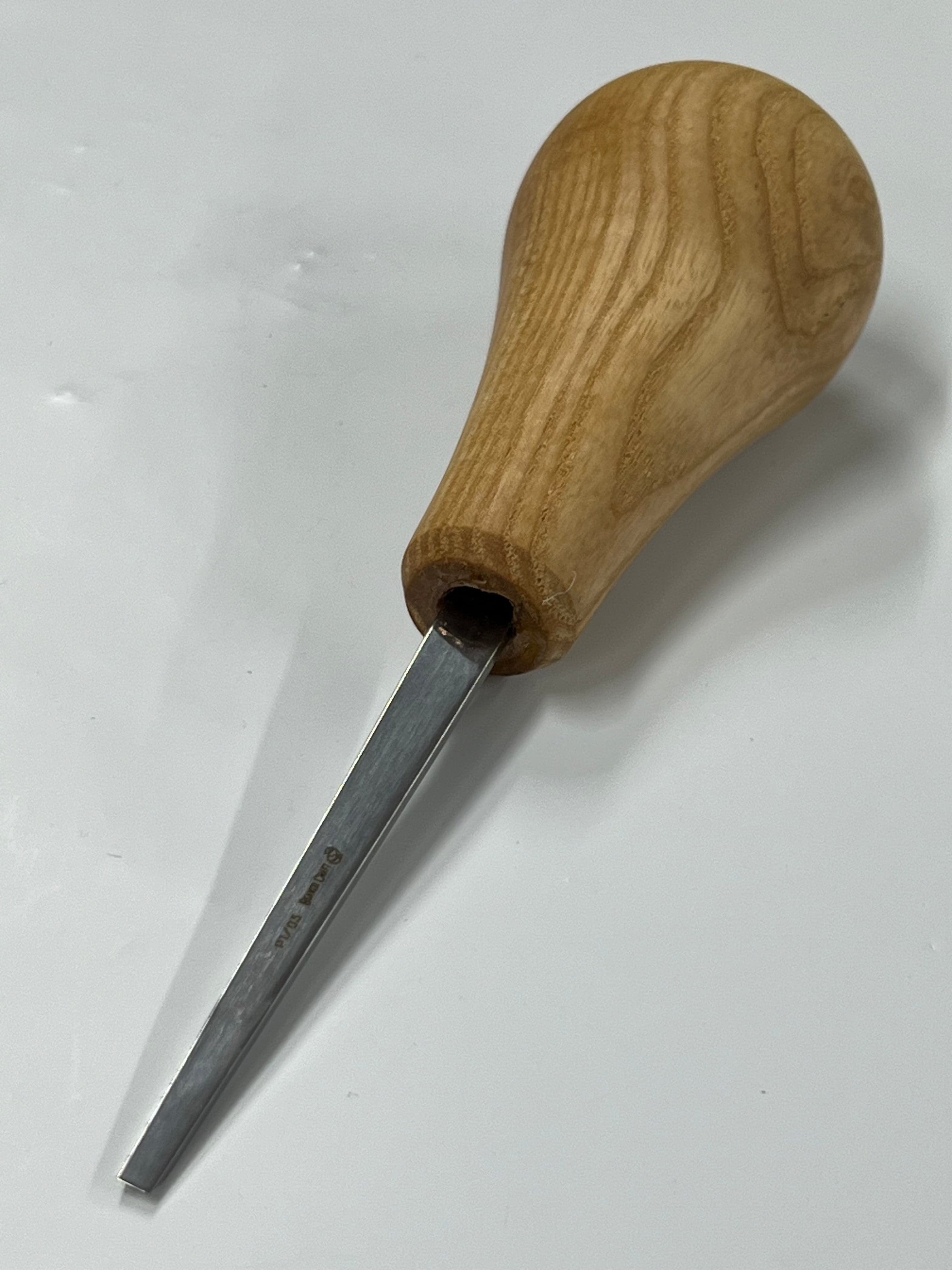 Ciseau à bois 75x3 mm, droit et plat, P1/03 avec pommeau