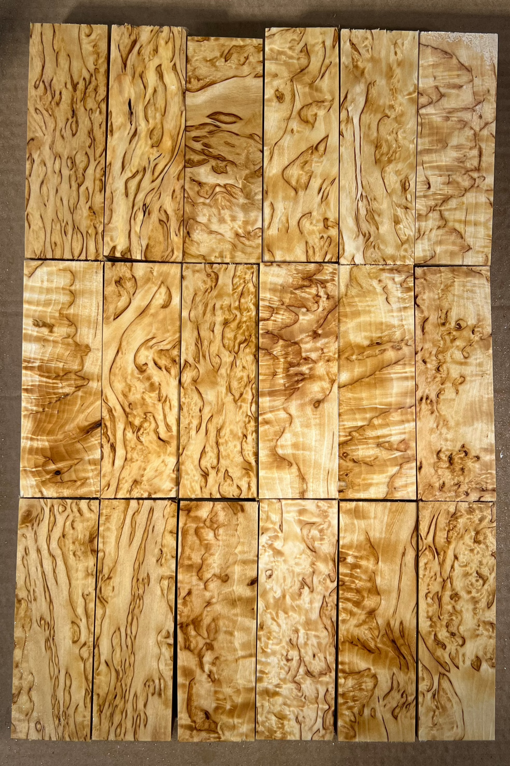 Naturel Bouleau verruqueux Bouleau madré env. 30x40x120