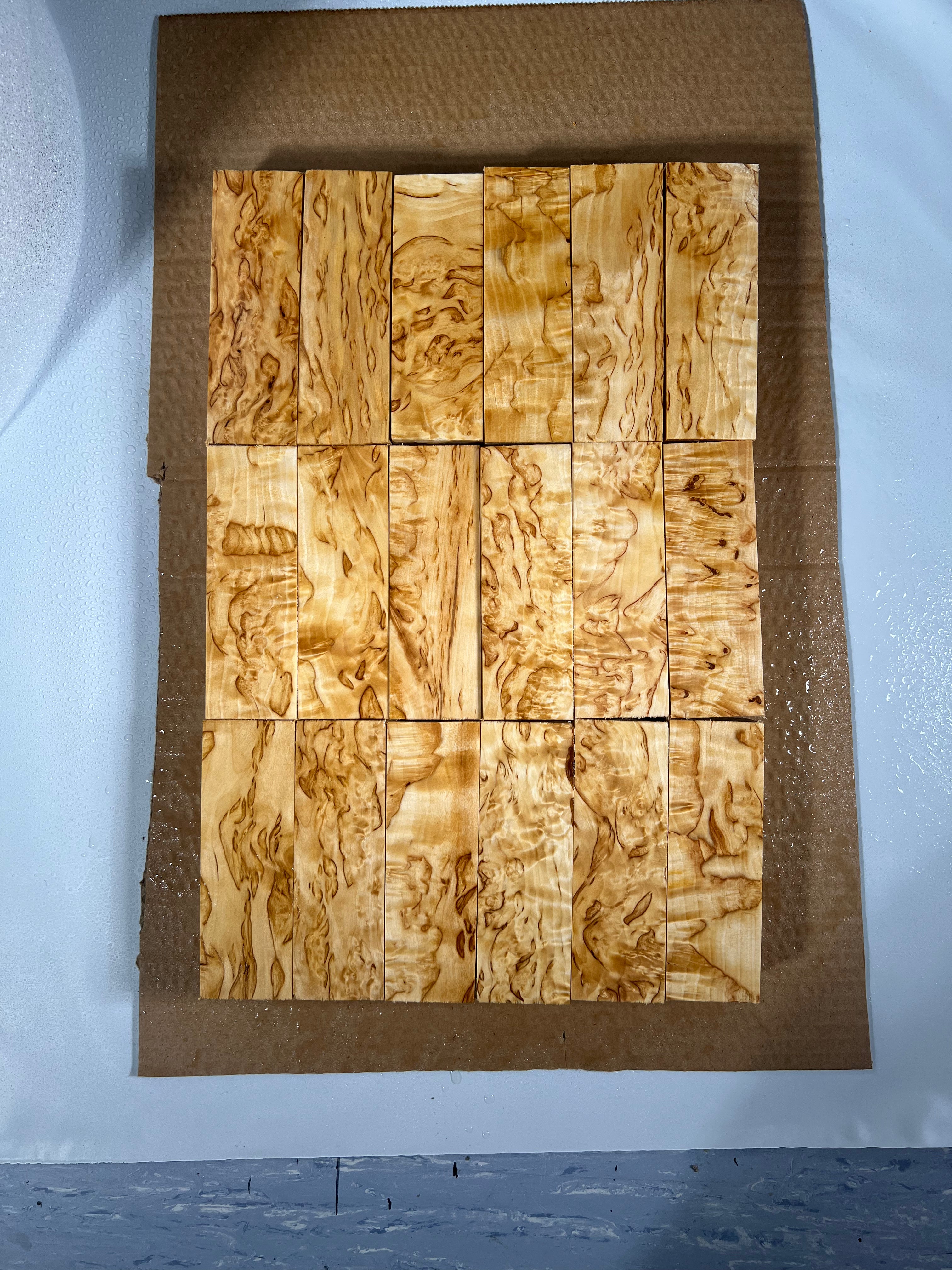 Naturel Bouleau verruqueux Bouleau madré env. 30x40x120