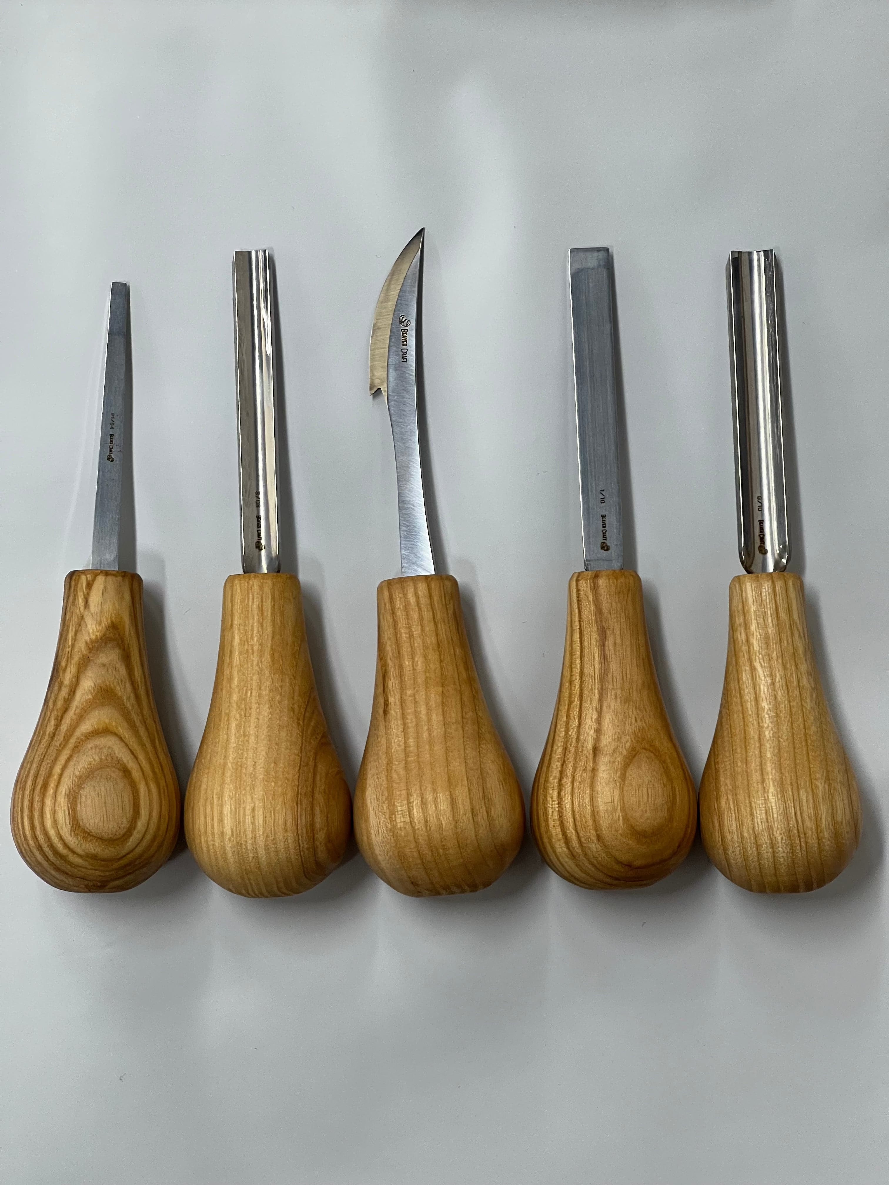 Ensemble de gouges à bois S52 avec 10 gouges et porte-outils
