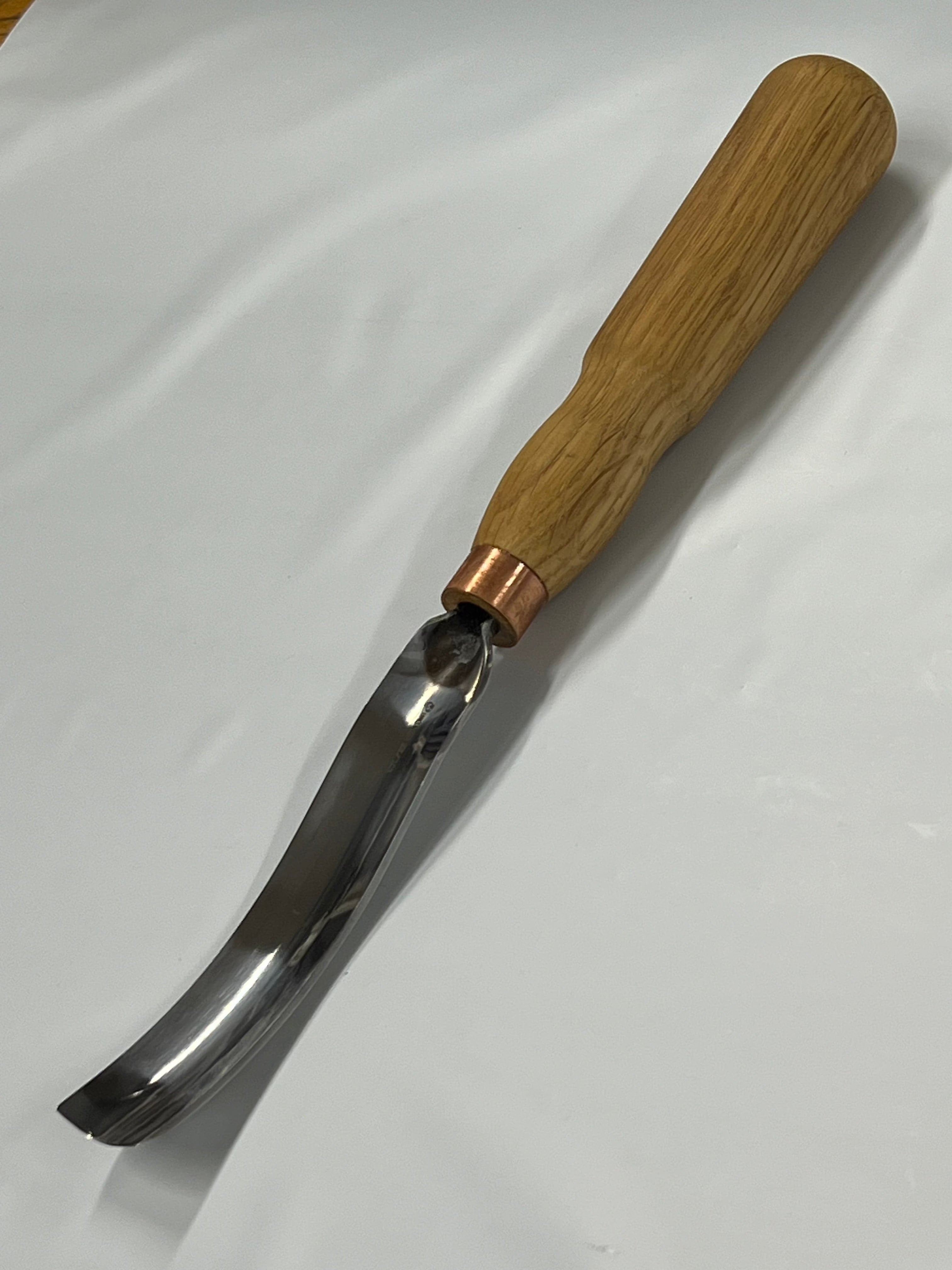 Gouge de sculpture sur bois 130x22mm courbée