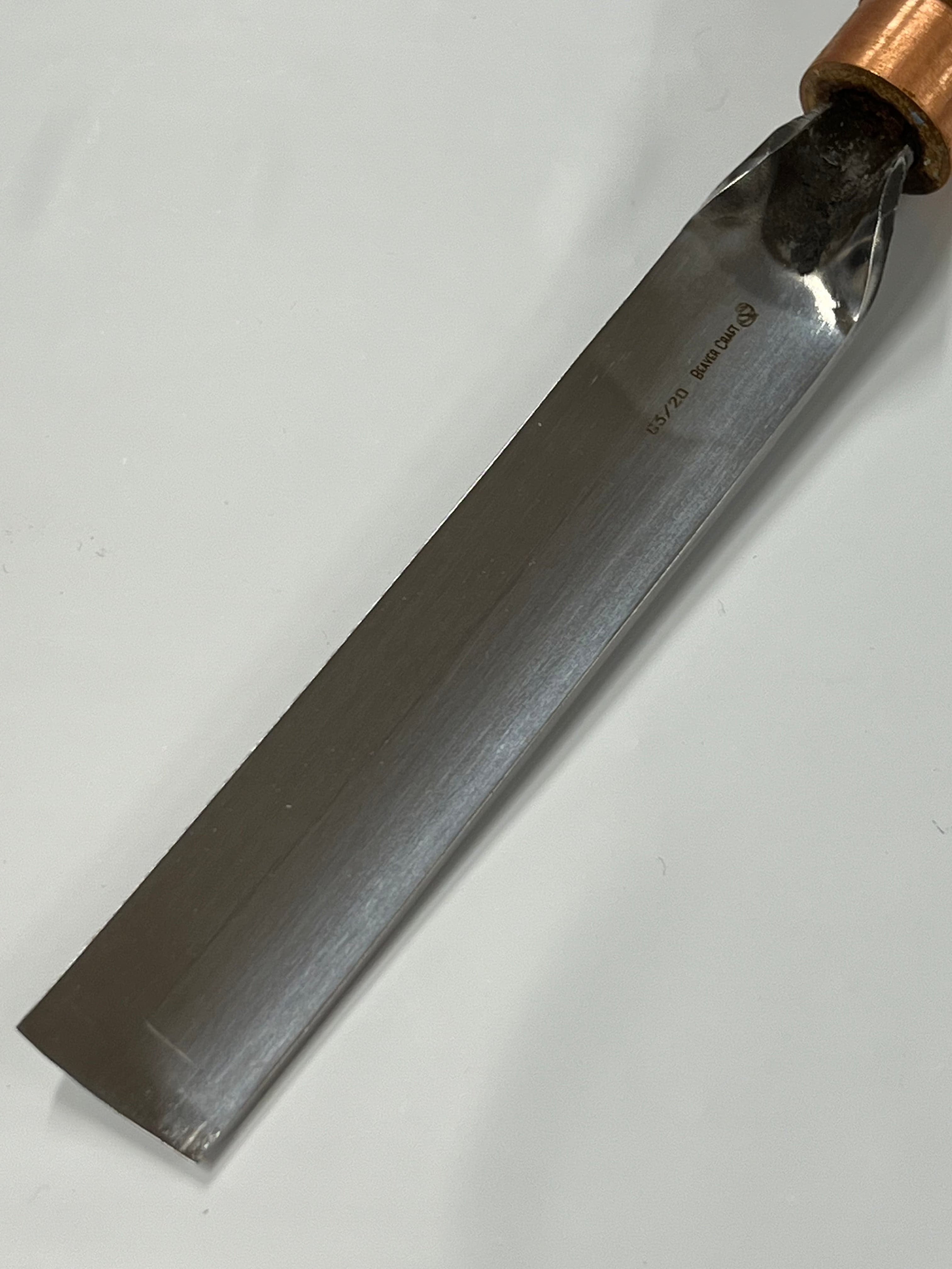 Gouge de sculpture sur bois 130x20mm, gouge droite