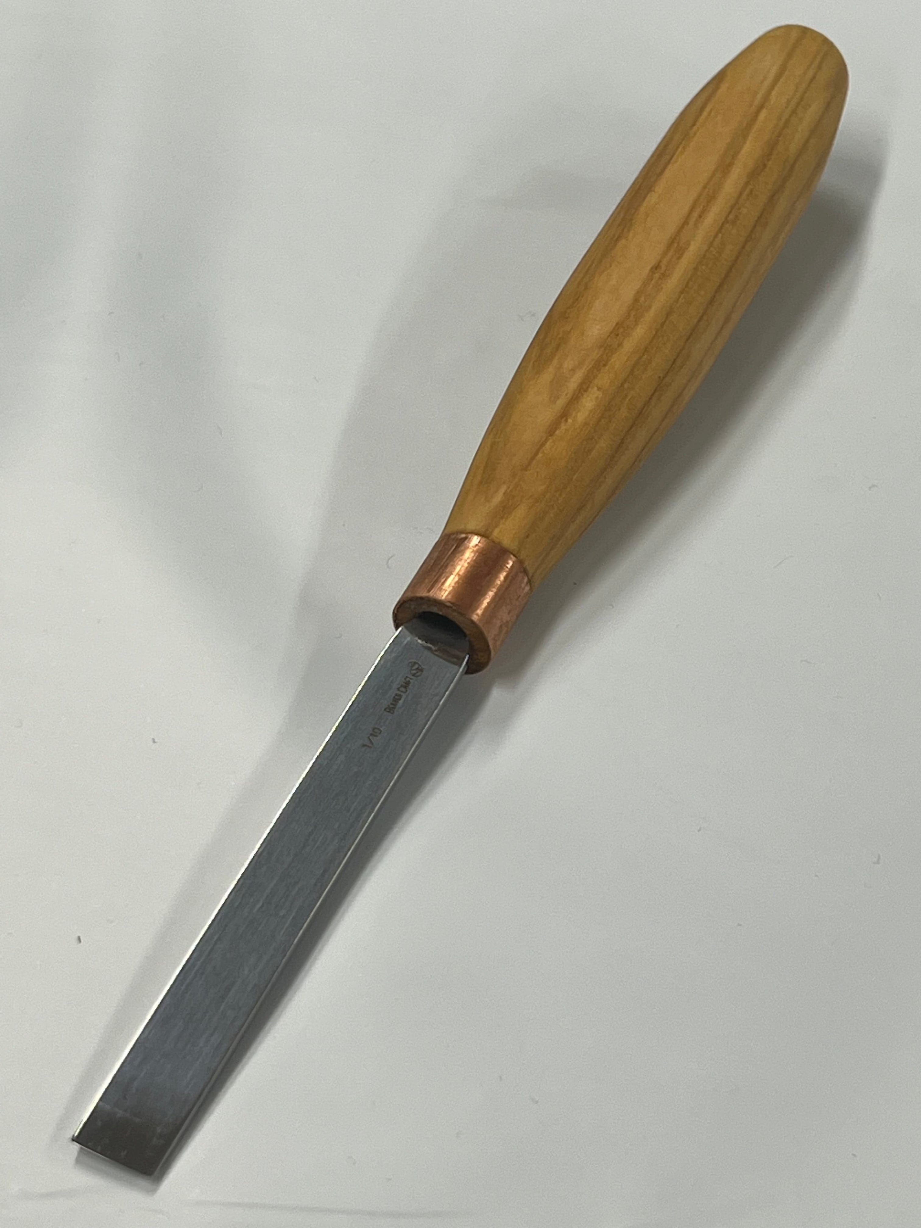 Gouge de sculpture 80x10mm burin plat droit K1/10
