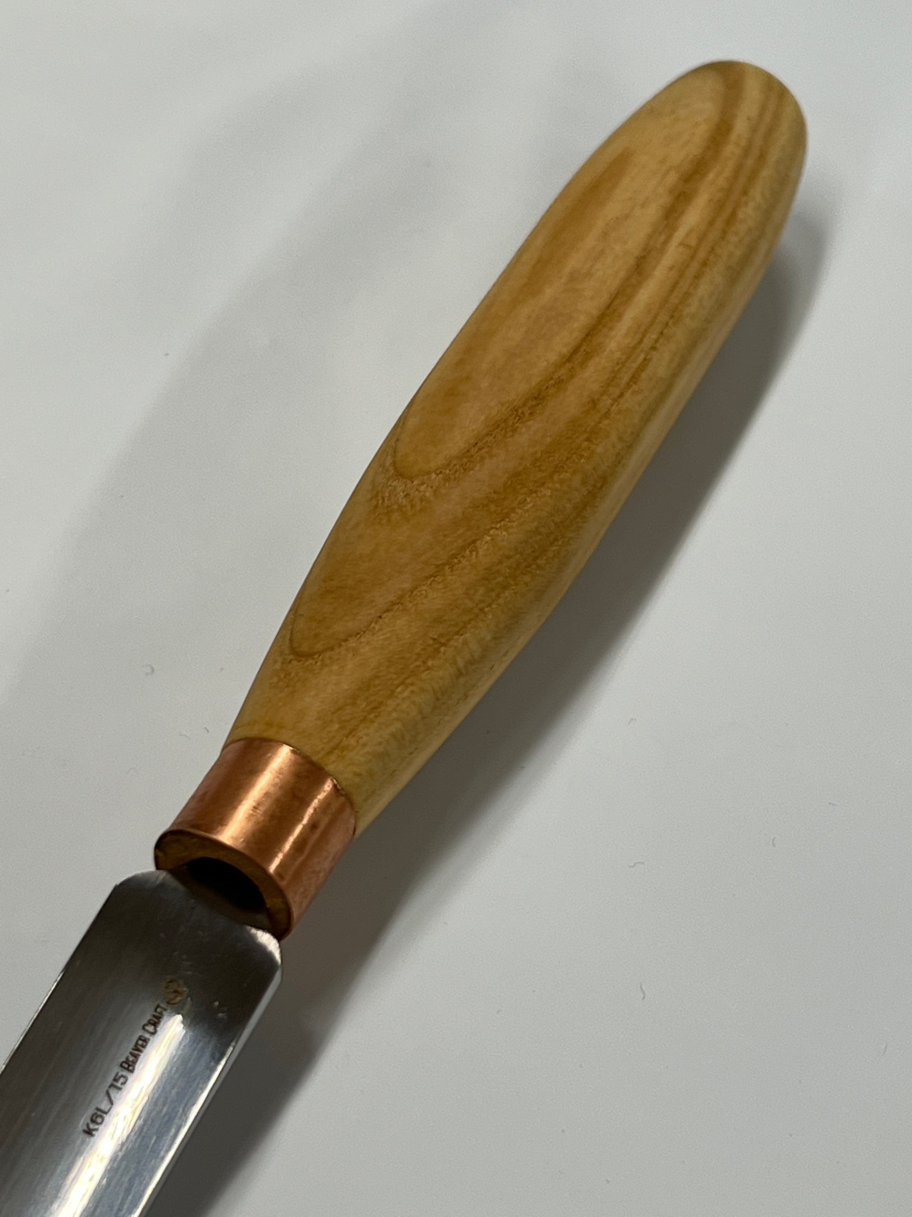 Gouge de sculpture sur bois 80x15mm courbée K6L/15