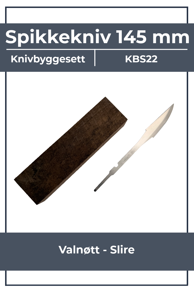 Kit de fabrication de couteau KBS22 - Mora 120 et noyer