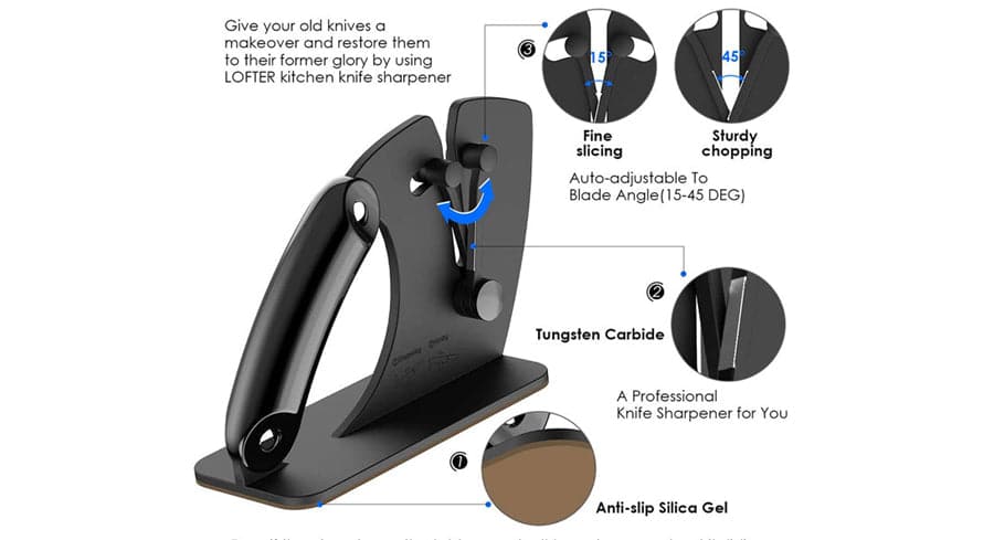 Aiguiseur de couteaux à angle réglable automatiquement 22-46 degrés RISAM RM022