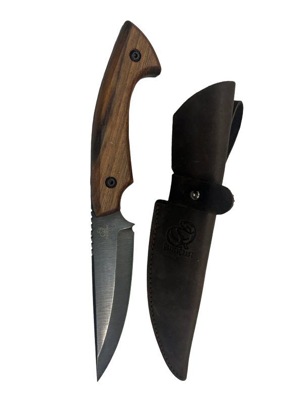 Couteau de chasse ukrainien HGK6 avec étui en cuir