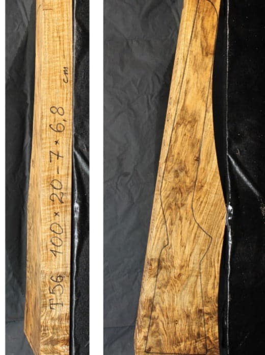 Ébauche de crosse de fusil en noyer turc grade 3 T56
