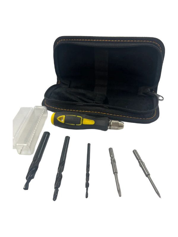 Kit d'outils pour couteau pliant et soie cachée