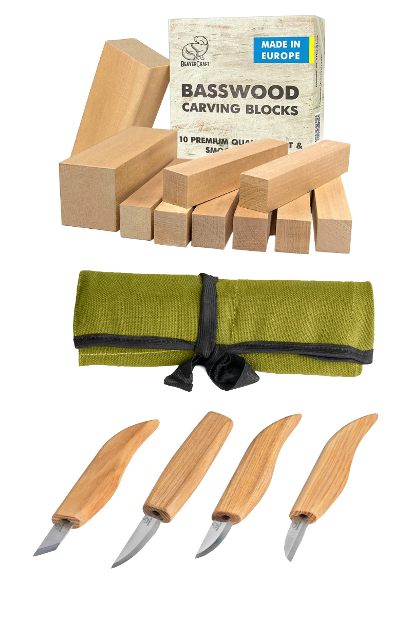 Kit de démarrage sculpture sur bois standard