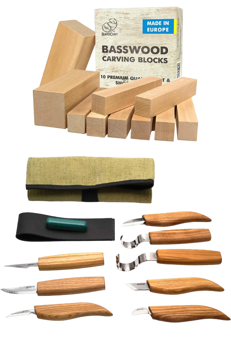 Kit de démarrage sculpture sur bois Premium