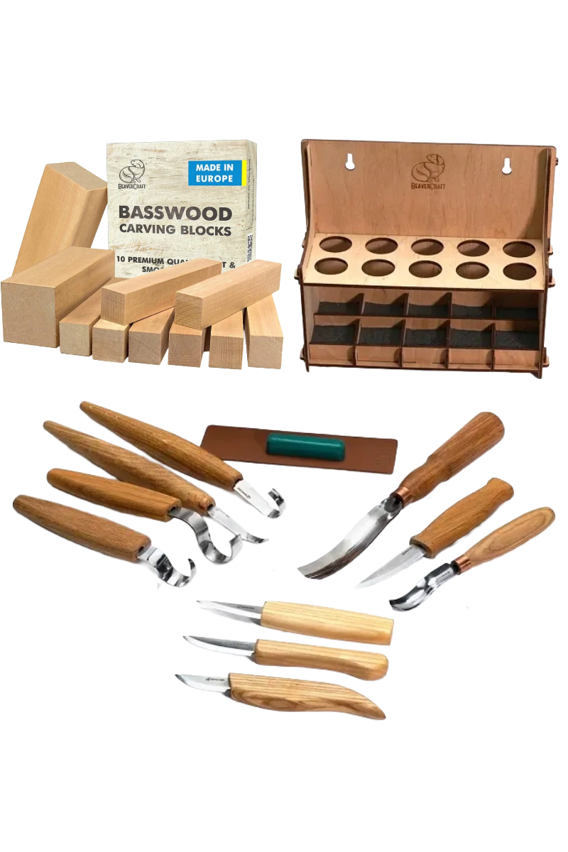 Kit de démarrage Sculpture sur bois Pro