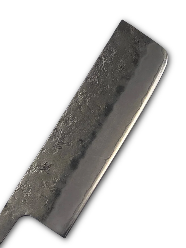 Lame de couteau japonaise forgée à la main Nakiri 165 Silver3