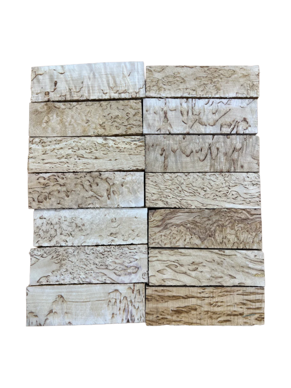 Premium Naturel Bouleau verruqueux madré MBS env. 30x40x125