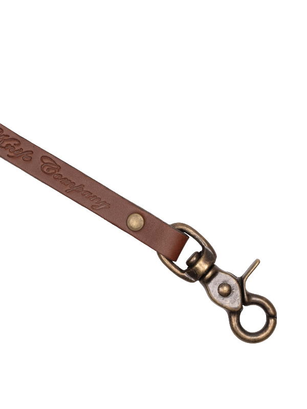 Lanière en cuir Casström avec boucle en laiton, Cognac
