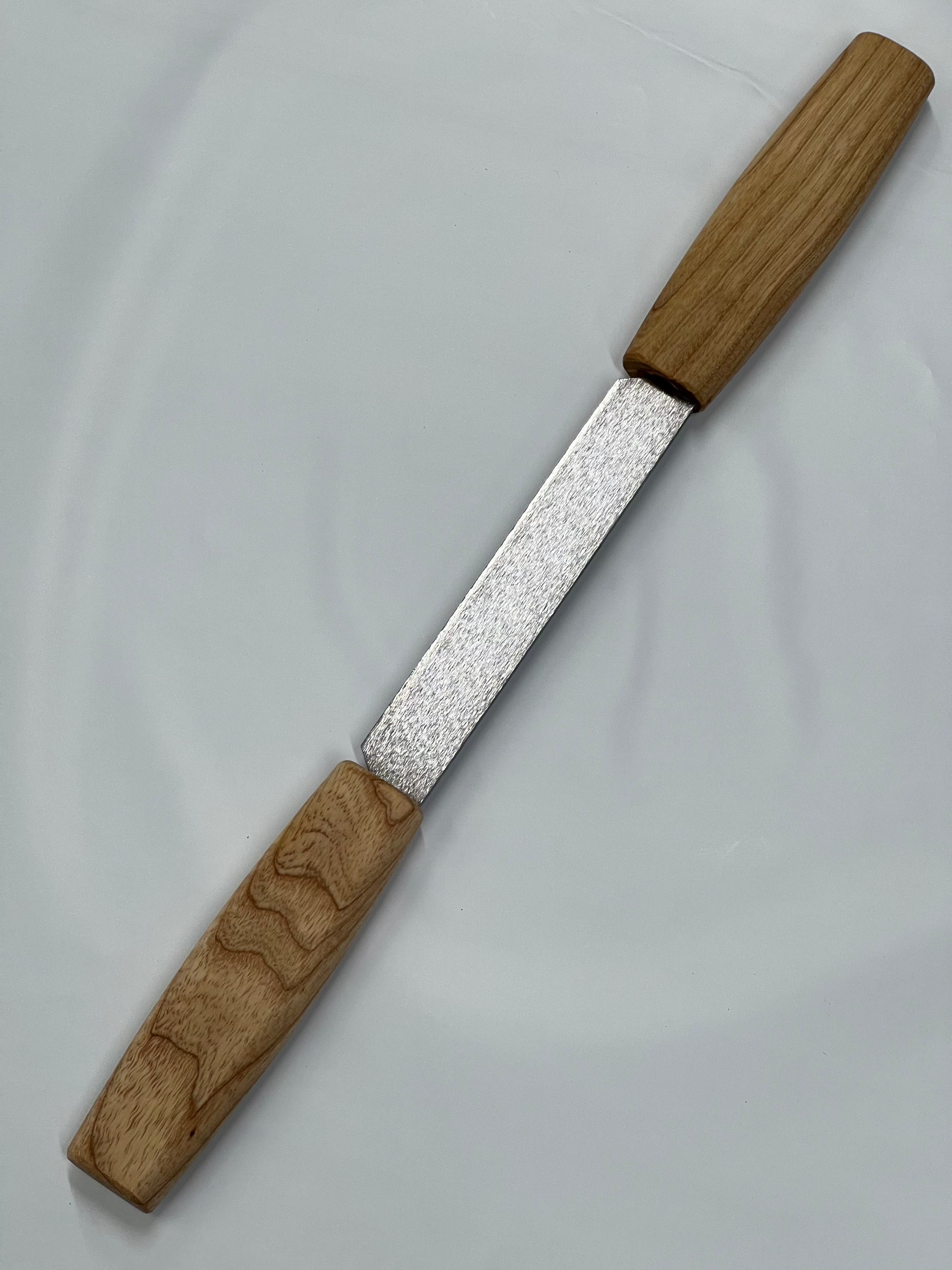 Couteau à sculpter 120 mm avec étui en cuir (DK2S)