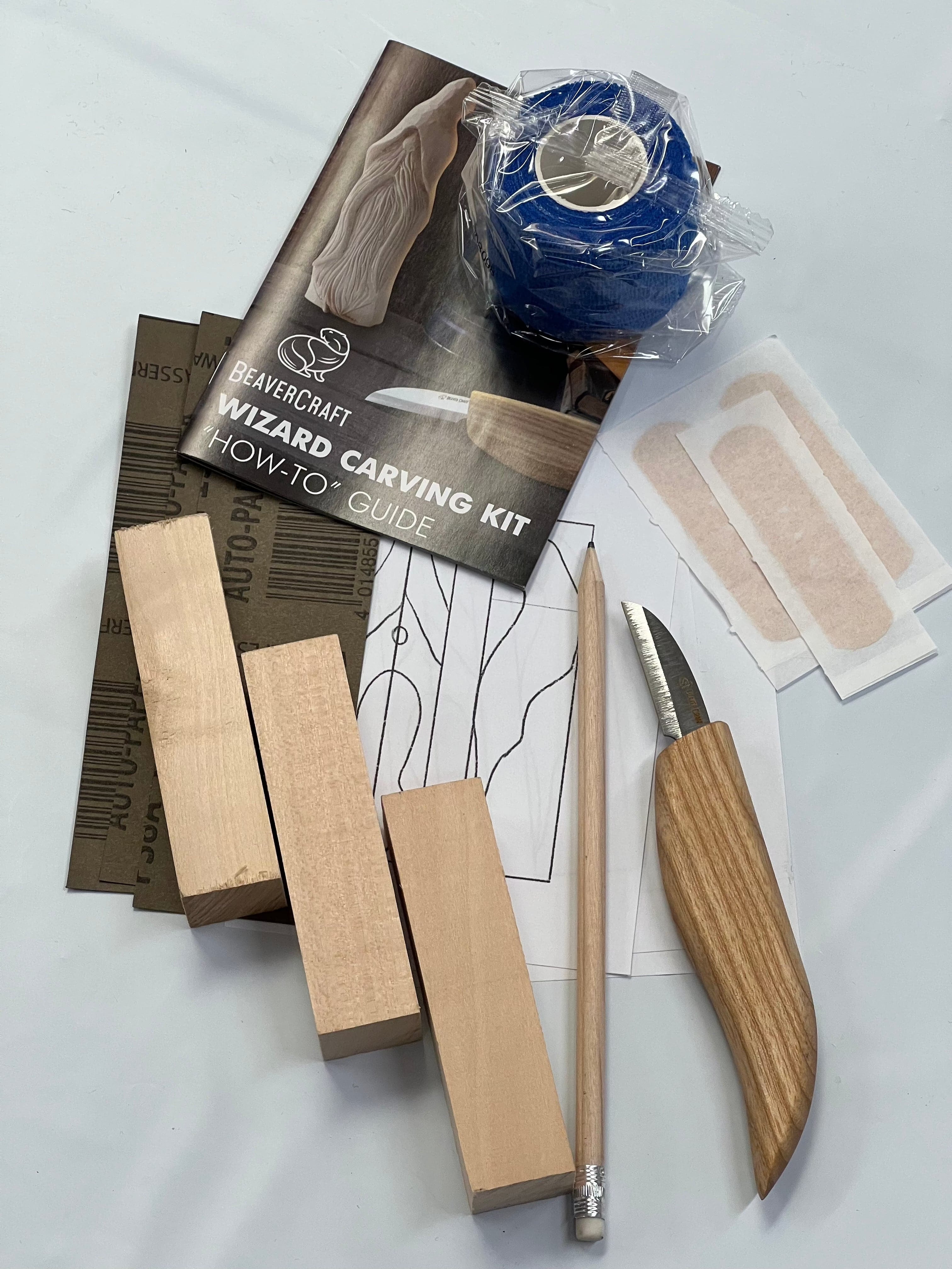 Kit de sculpture sur bois DIY03 Magicien