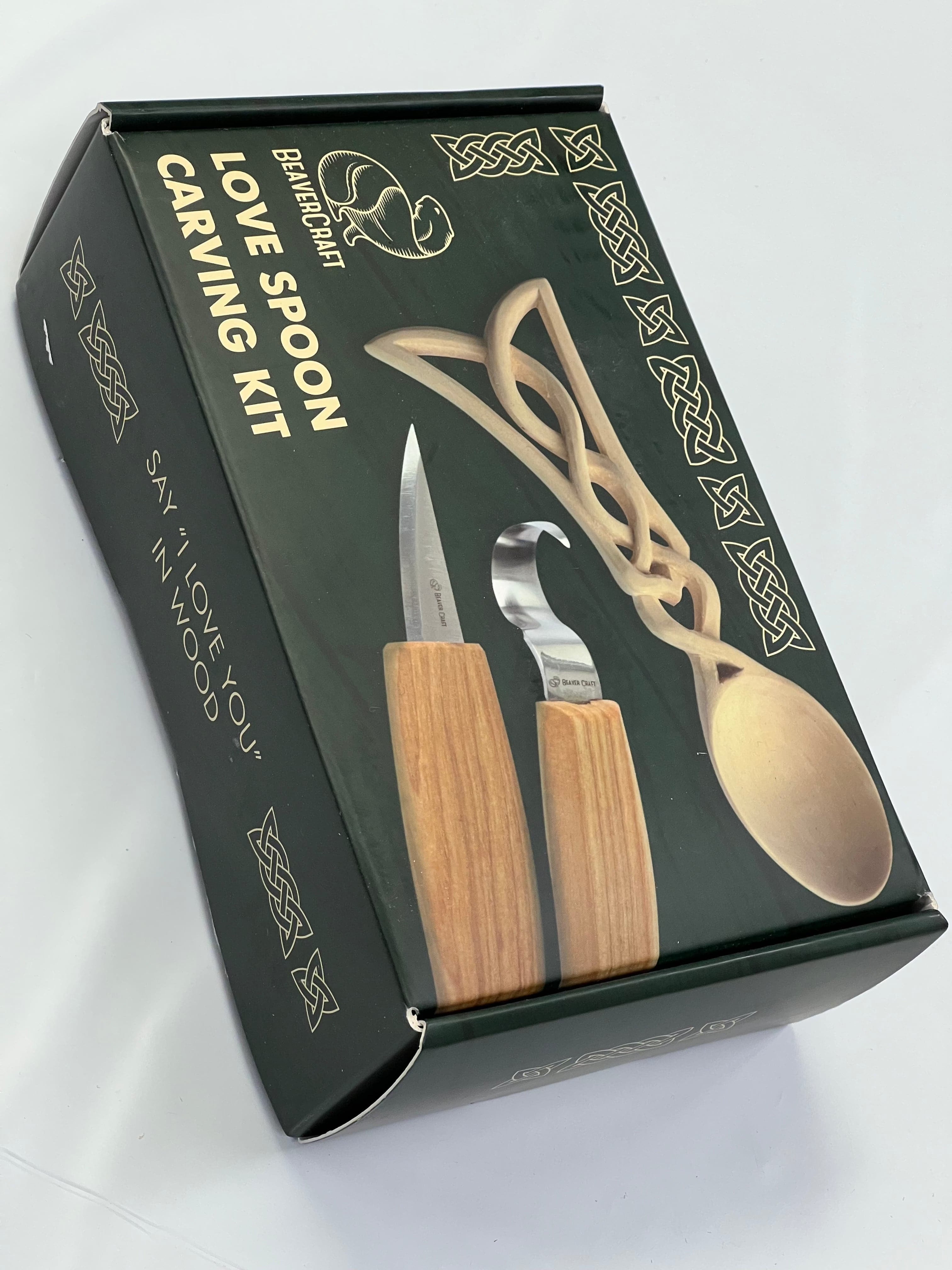 Kit de sculpture sur bois DIY04 Cuillère de l'amour