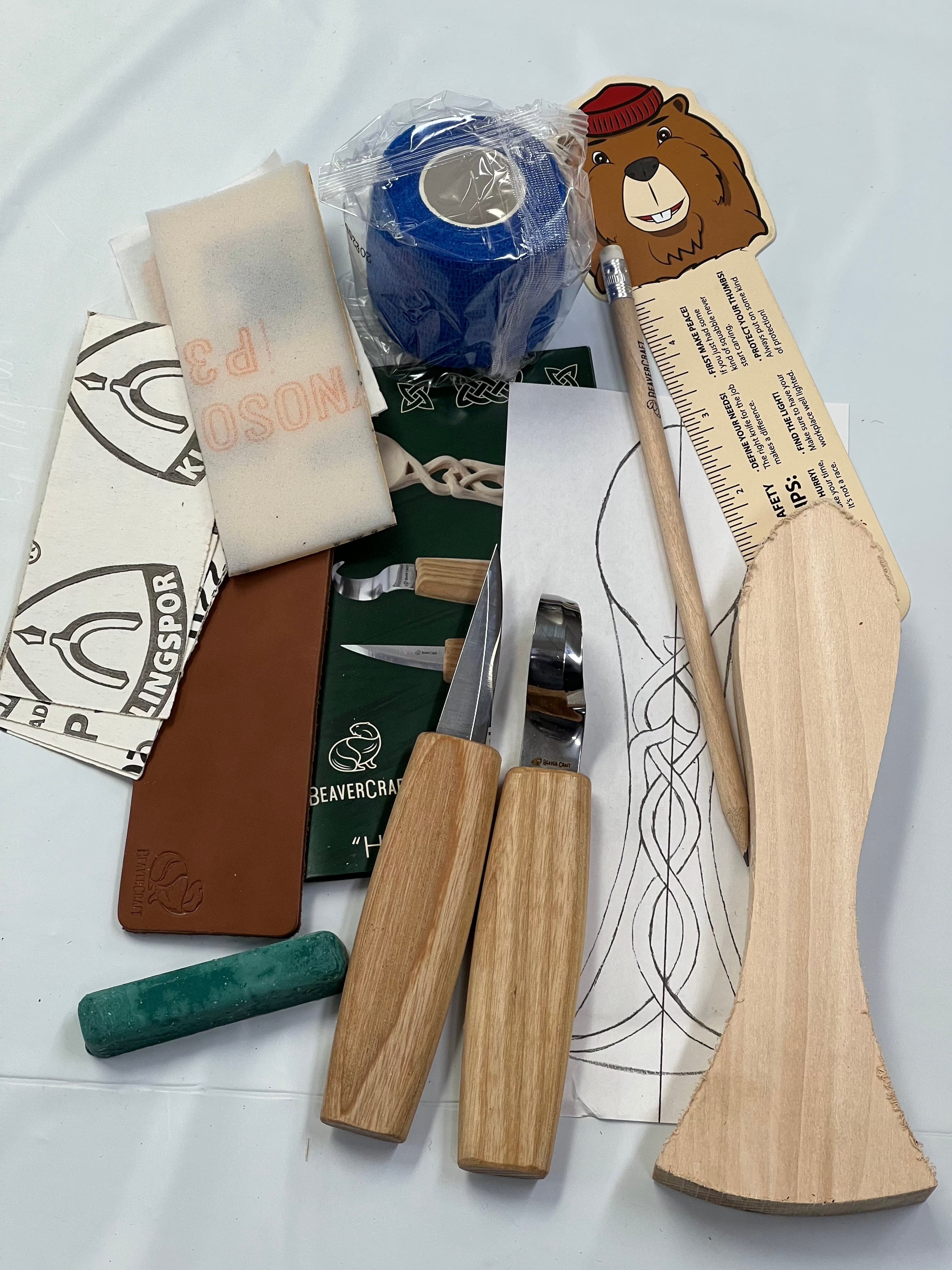 Kit de sculpture sur bois DIY04 Cuillère de l'amour