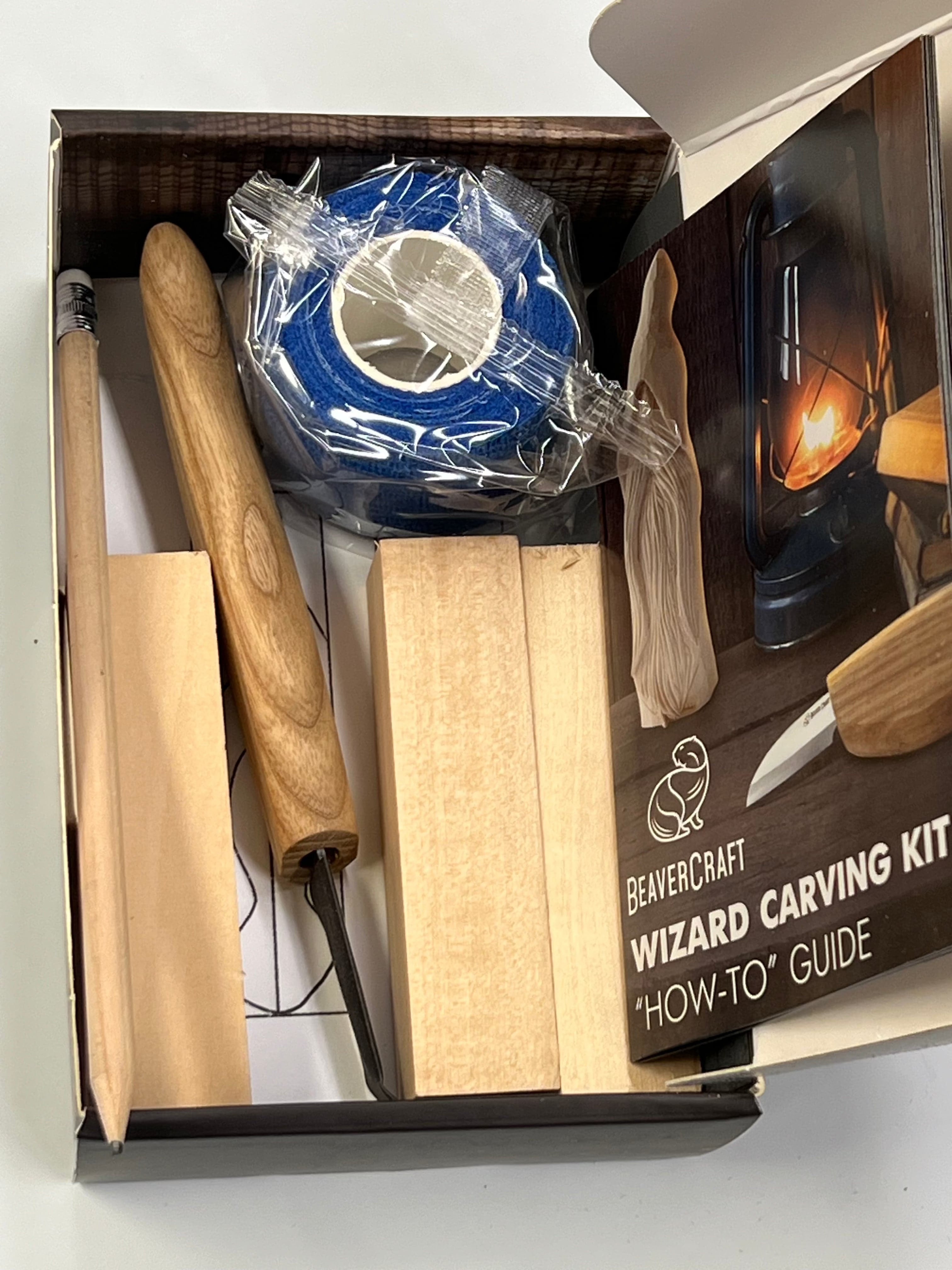 Kit de sculpture sur bois DIY03 Magicien
