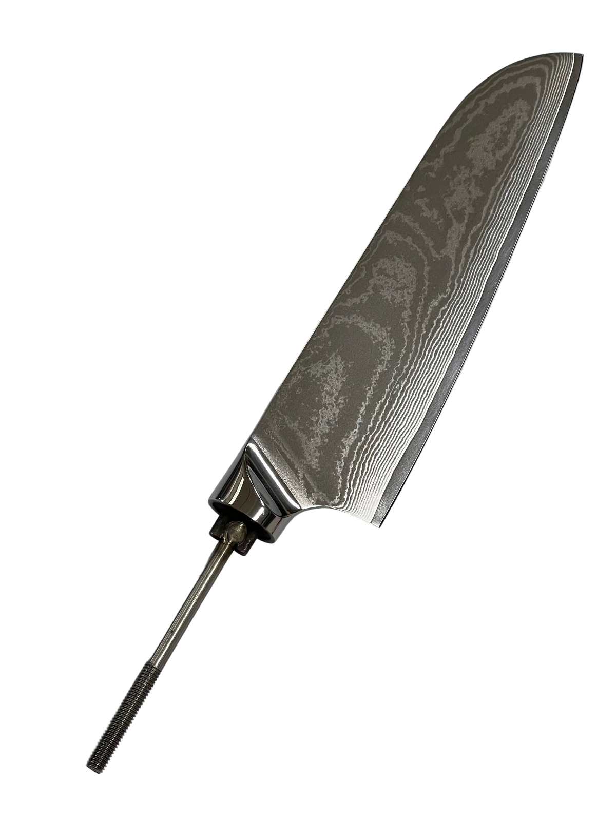 Santoku - Couteau de chef en acier damassé inoxydable 8" à soie filetée