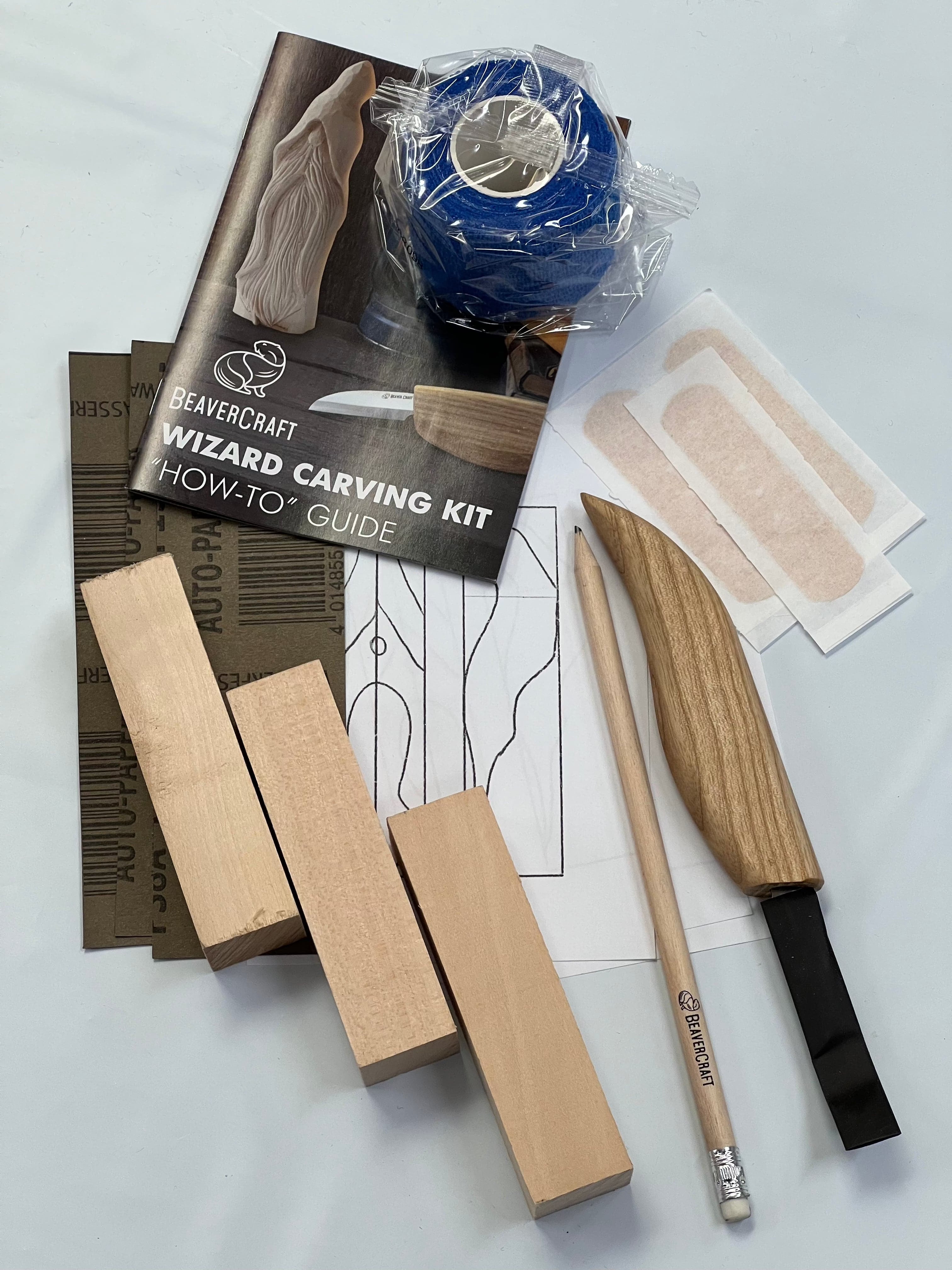 Kit de sculpture sur bois DIY03 Magicien