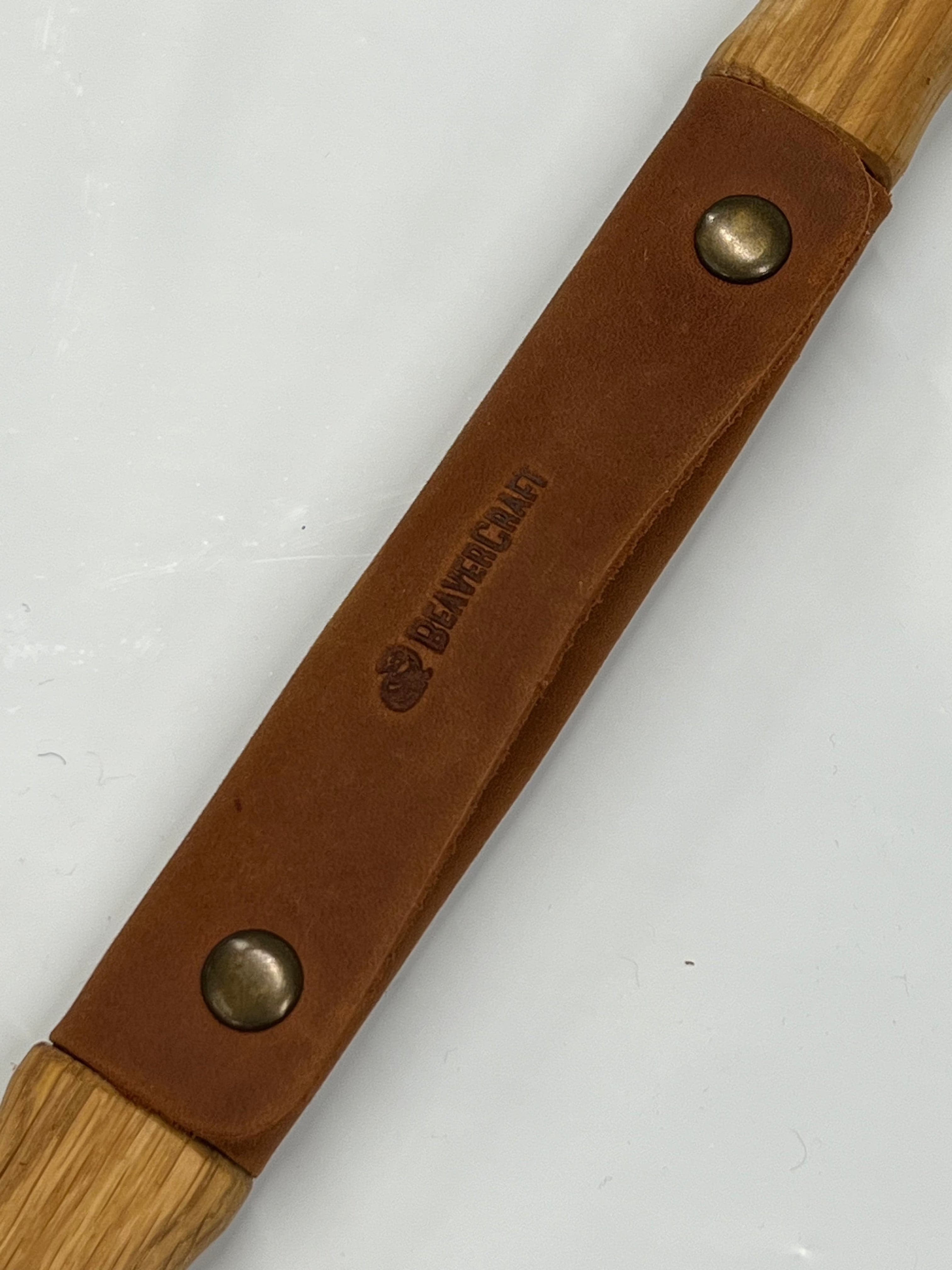Couteau à sculpter 120 mm avec étui en cuir (DK1S)
