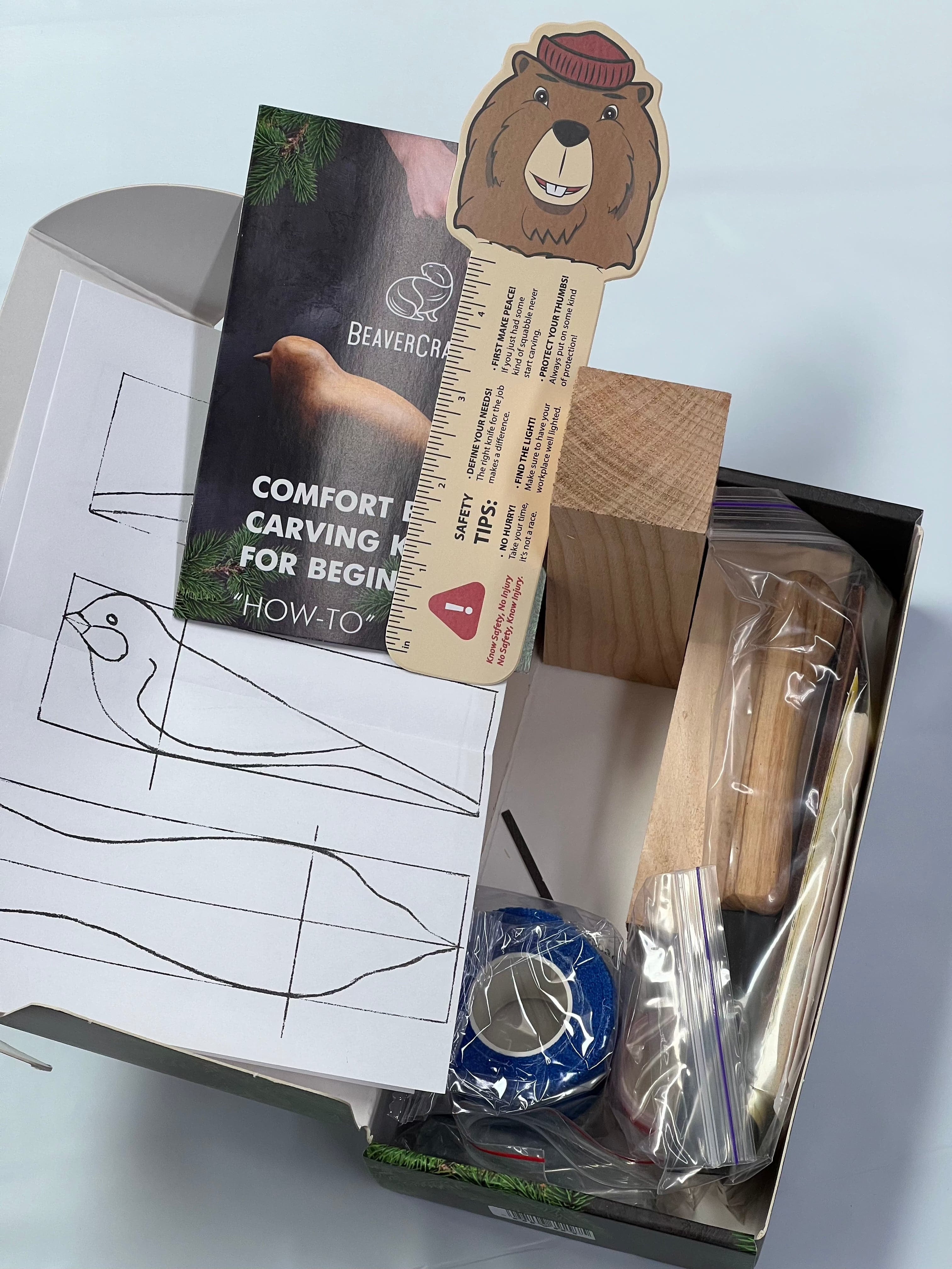 Kit de sculpture sur bois DIY01