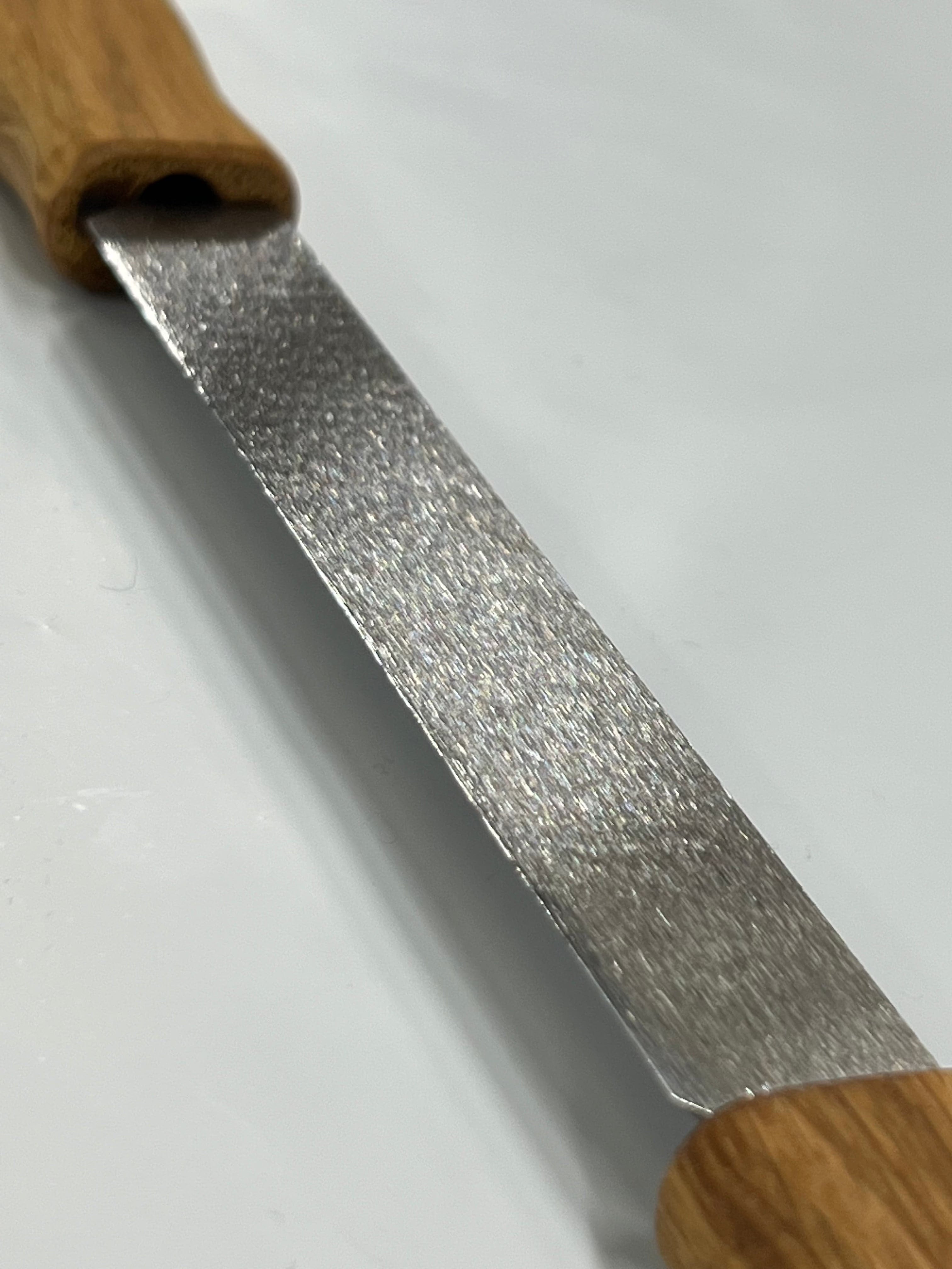 Couteau à sculpter 120 mm avec étui en cuir (DK1S)