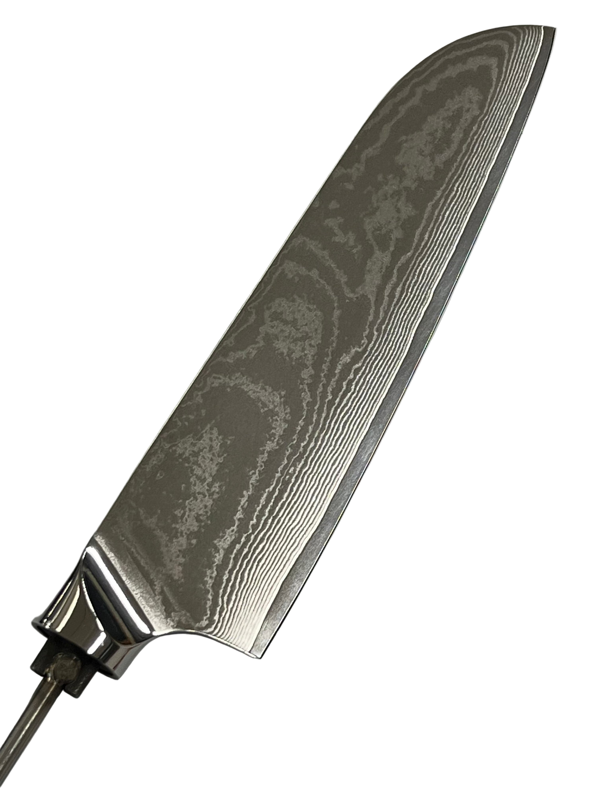 Santoku - Couteau de chef en acier damassé inoxydable 8" à soie filetée