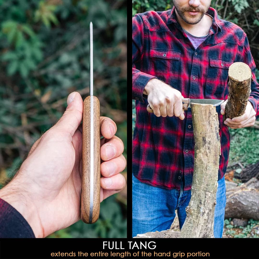 Couteau de bushcraft BSH2 Glacier avec étui