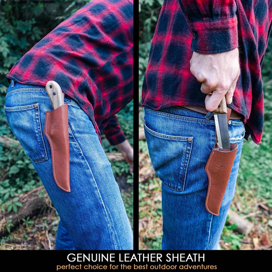 Couteau de bushcraft BSH2 Glacier avec étui