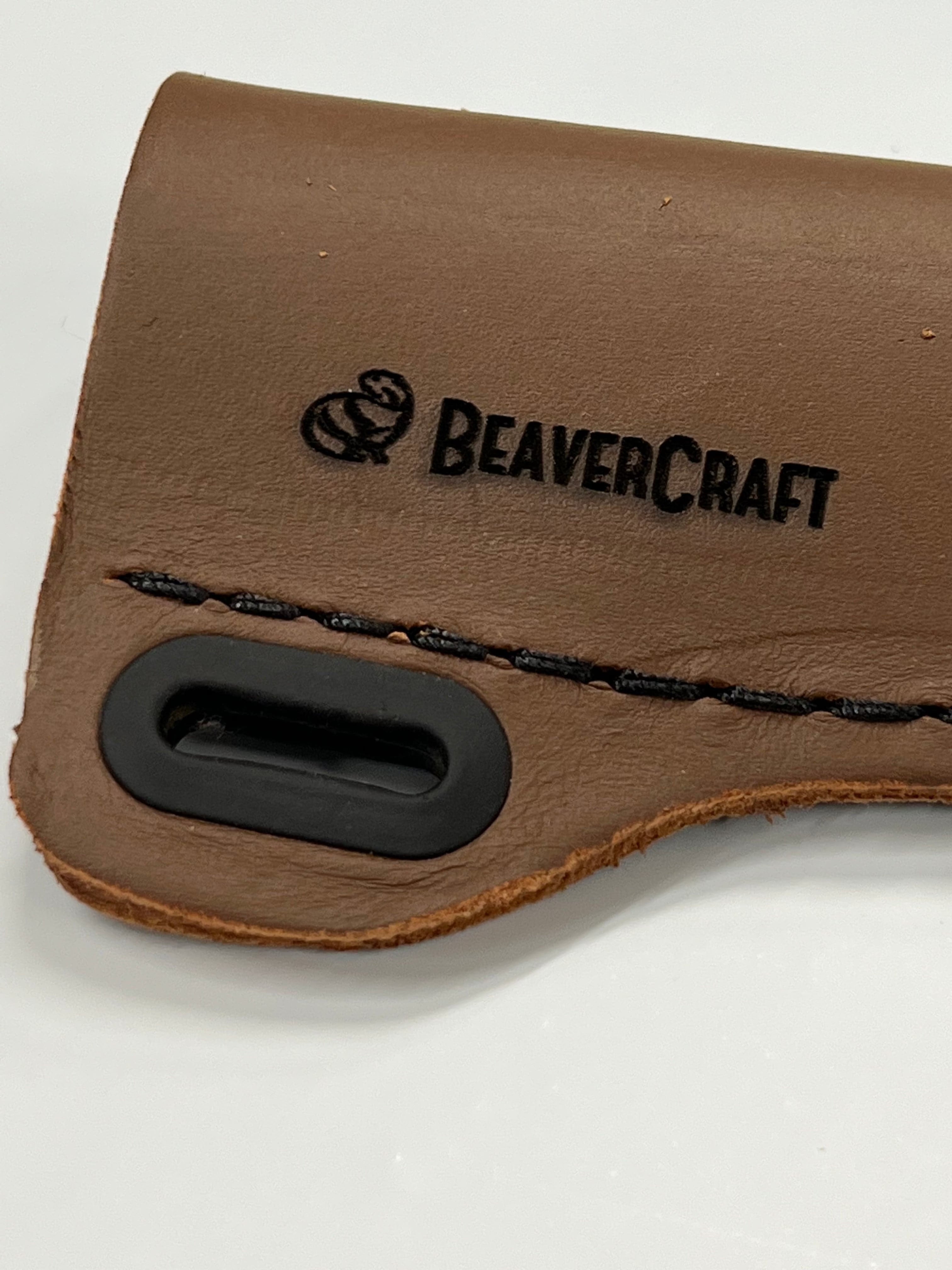 Étui à couteau en cuir SH1 Beaver Craft