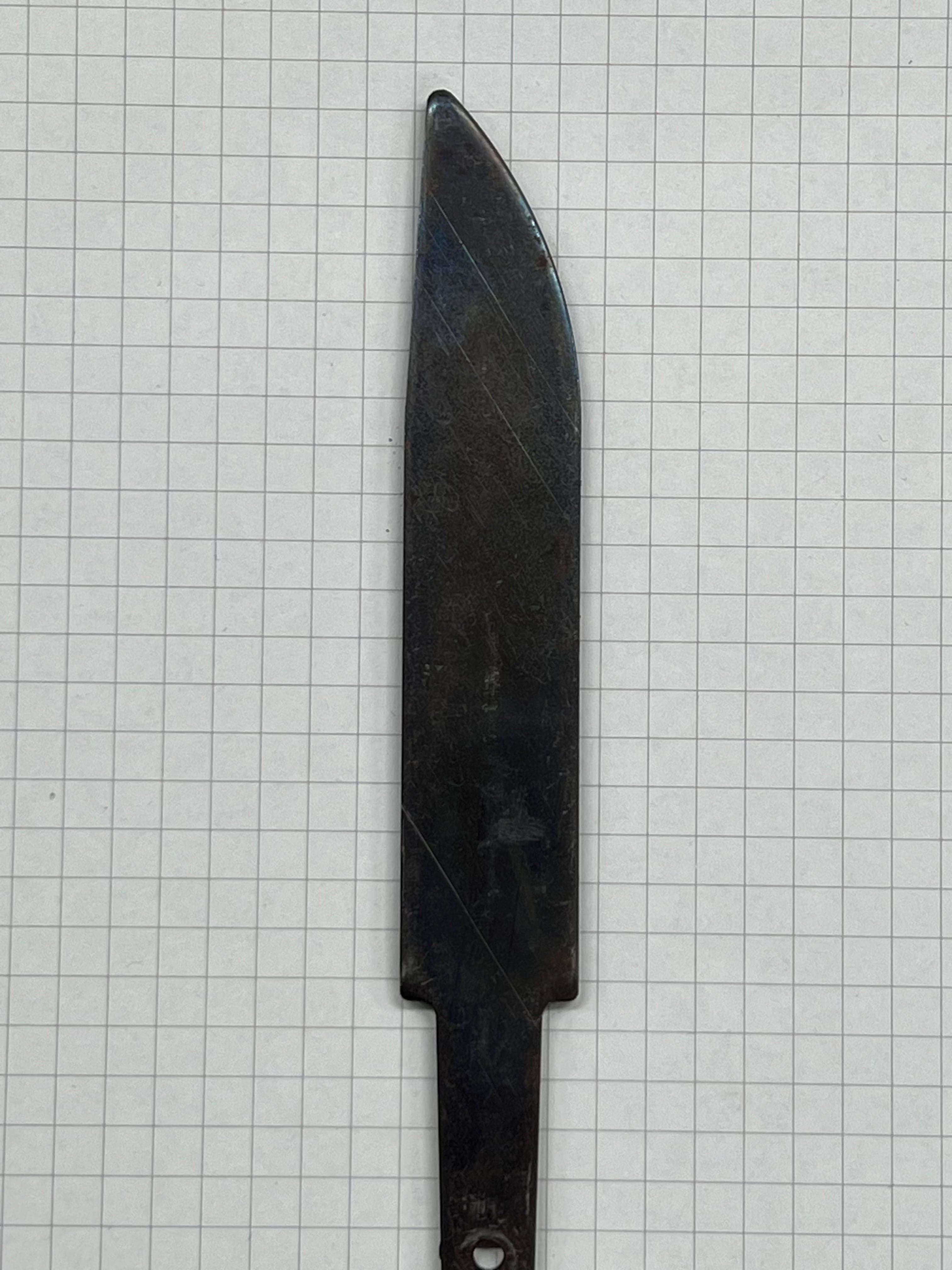 Ébauche de lame de couteau 90mm trempée non affûtée