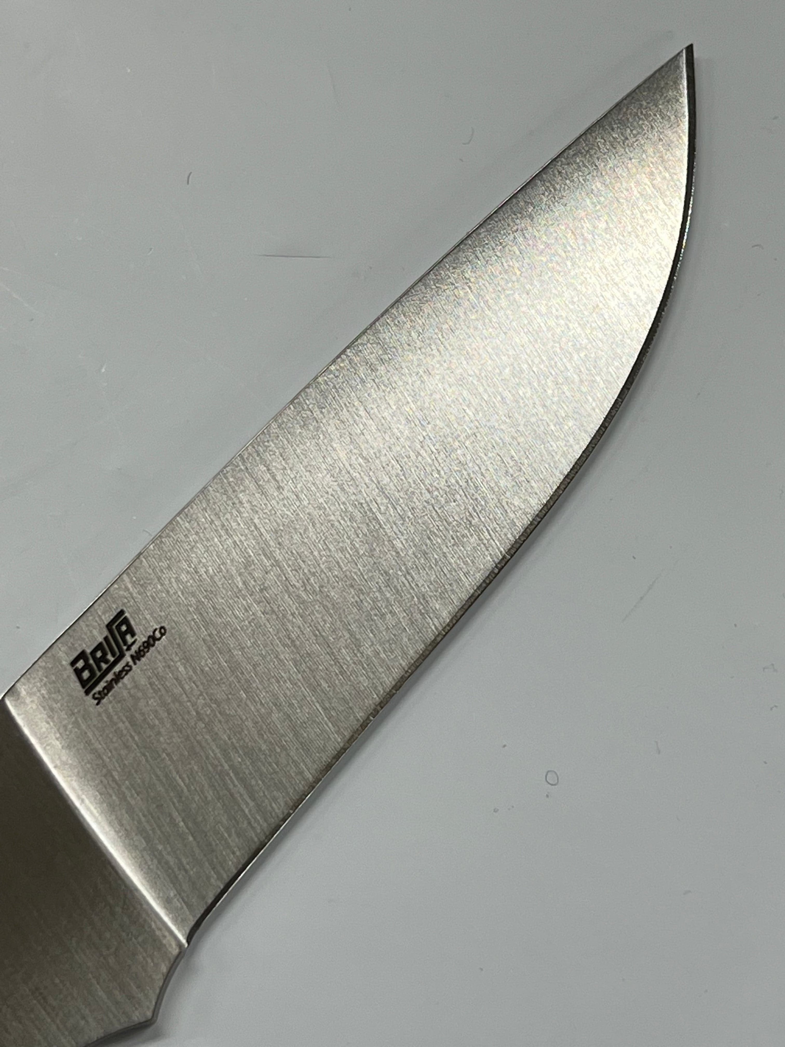 Lame de couteau Brisa Trapper 95 plat en acier inoxydable N690