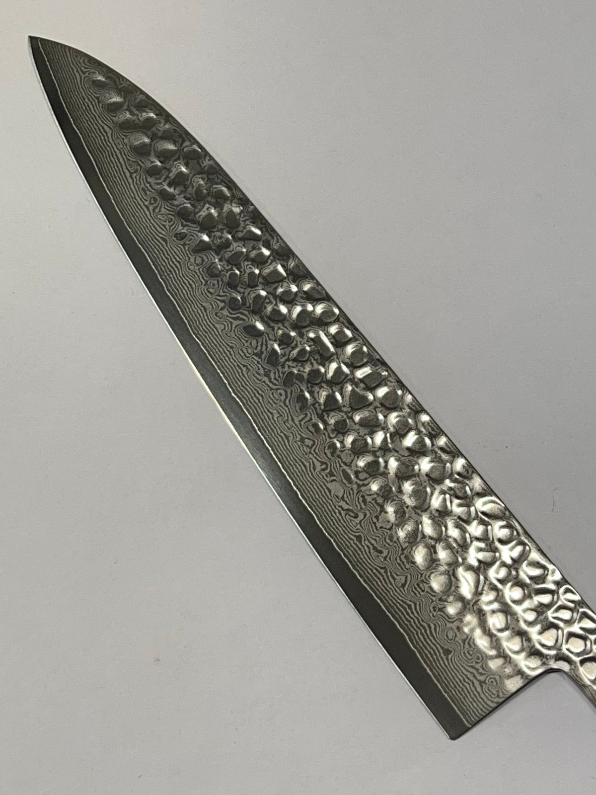 Lame de couteau japonaise forgée à la main Gyuto 210 VG10 Damas