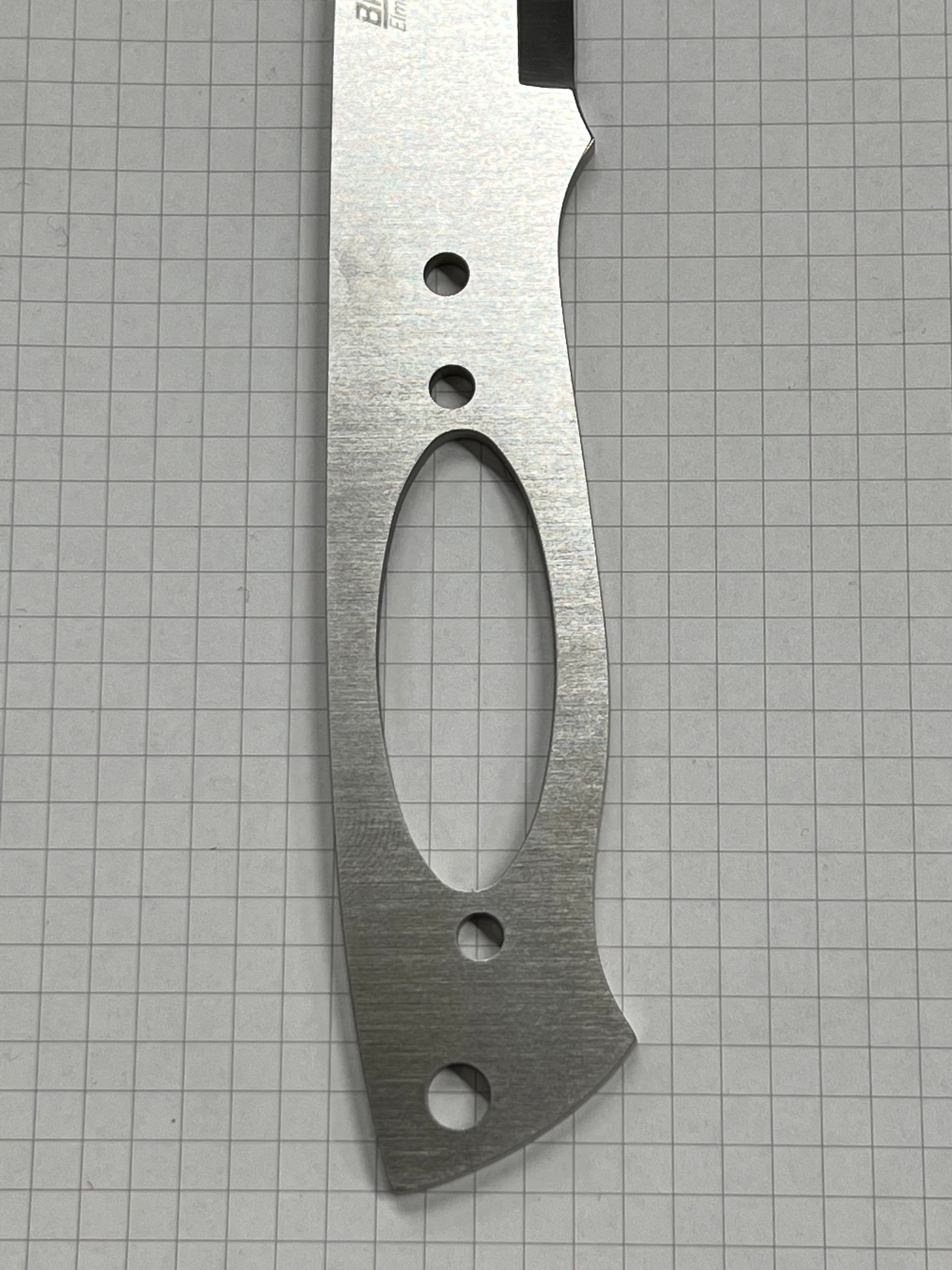 Lame de couteau Brisa Trapper 115 Scandi en acier inoxydable Elmax