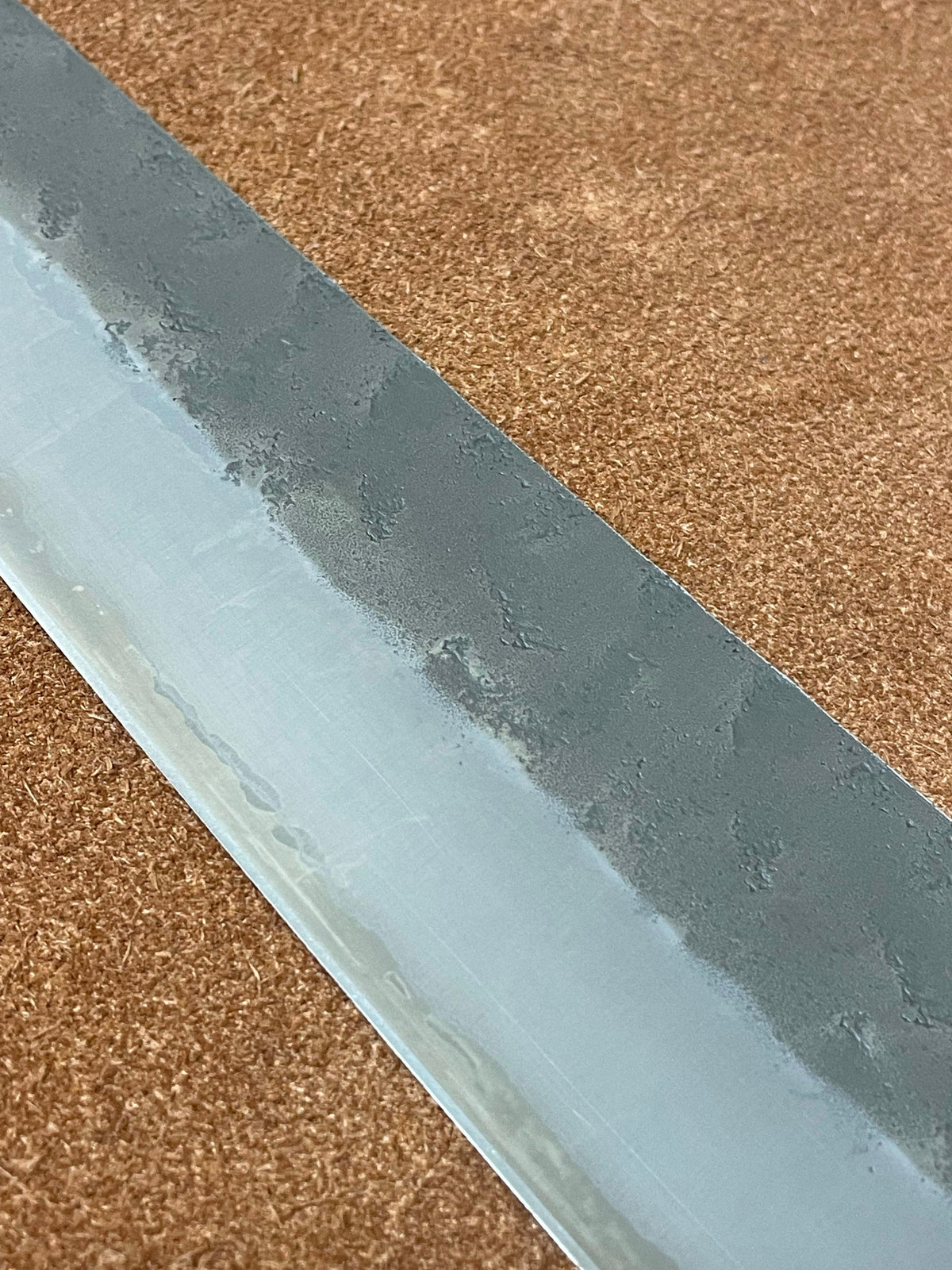 Lame de couteau japonaise forgée à la main Gyuto 240 Silver3