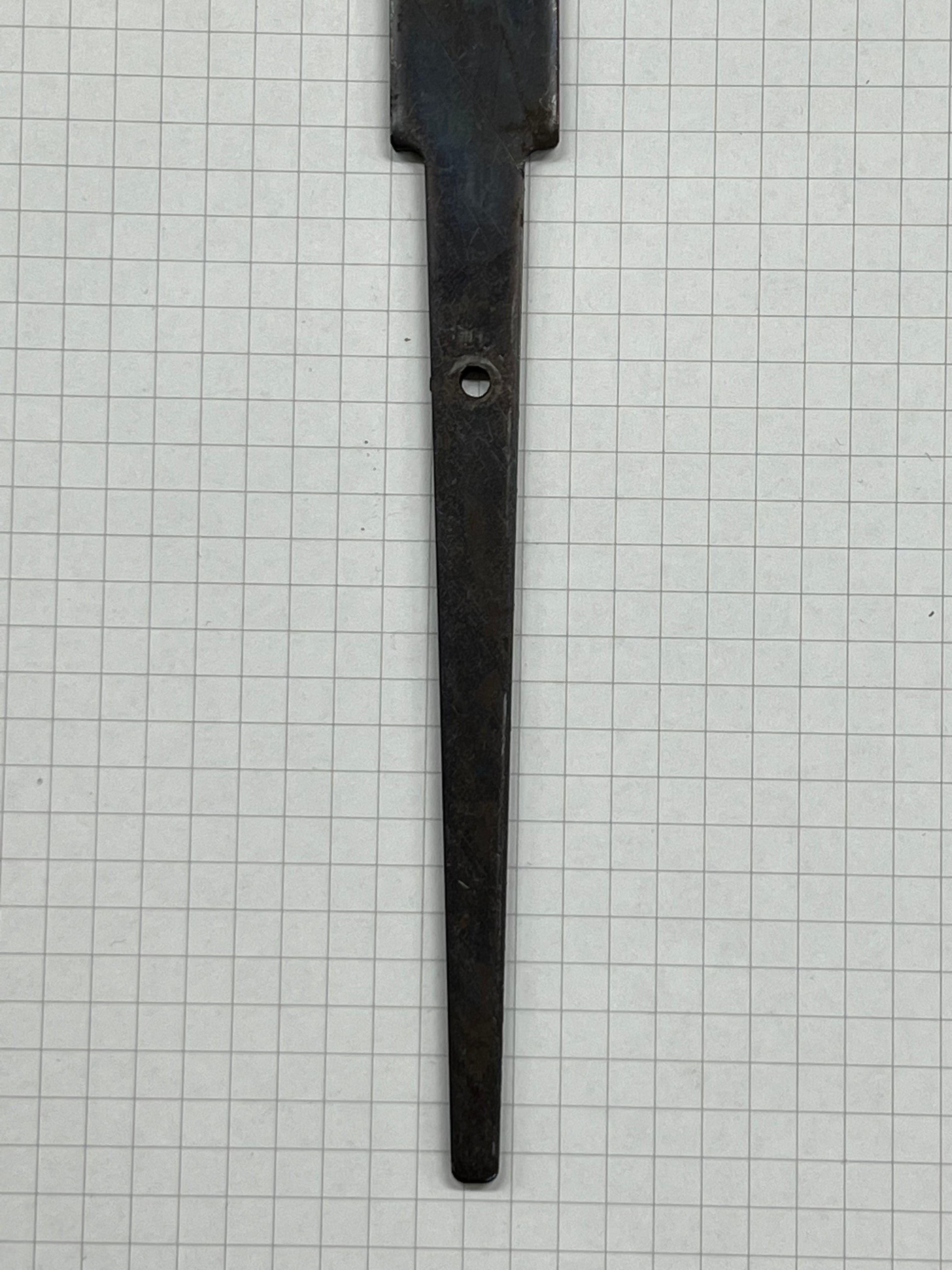 Ébauche de lame de couteau 90mm trempée non affûtée