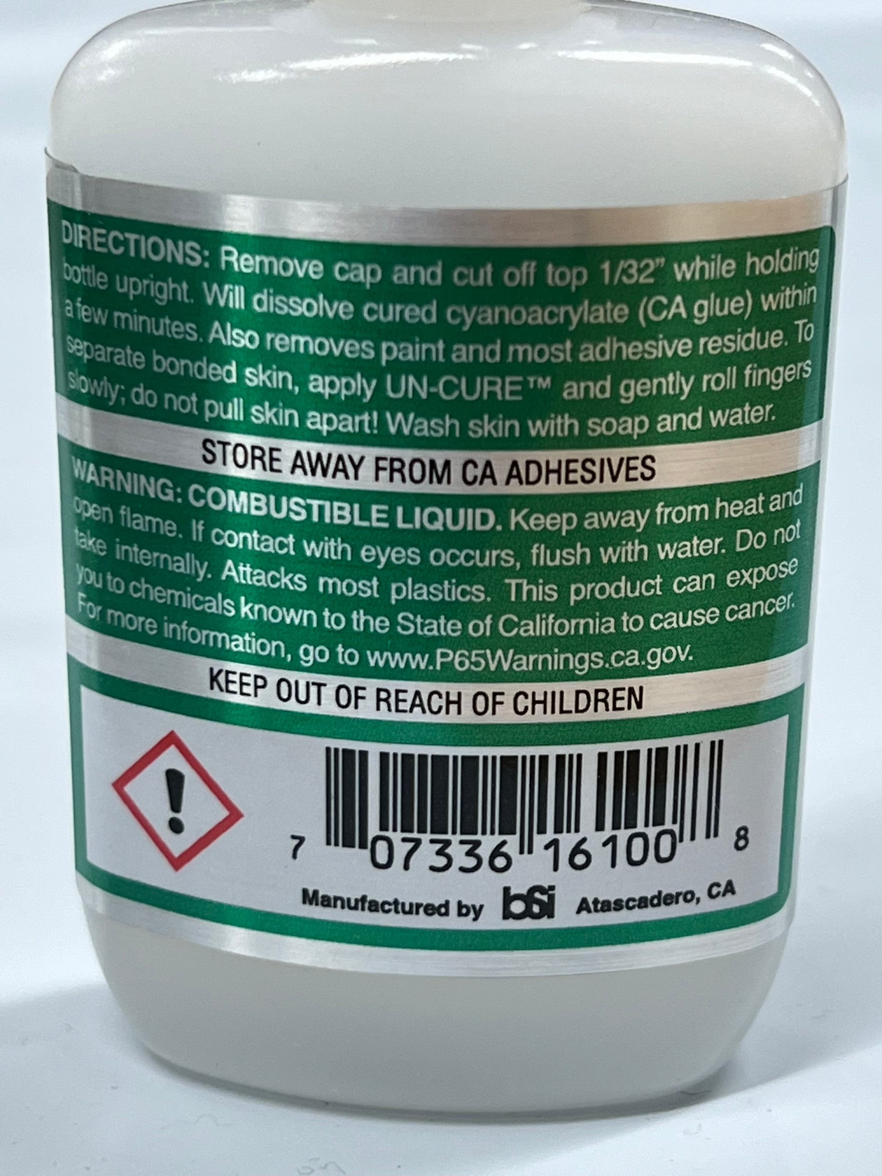 BSI Un-Cure dissolvant de colle vert 28g