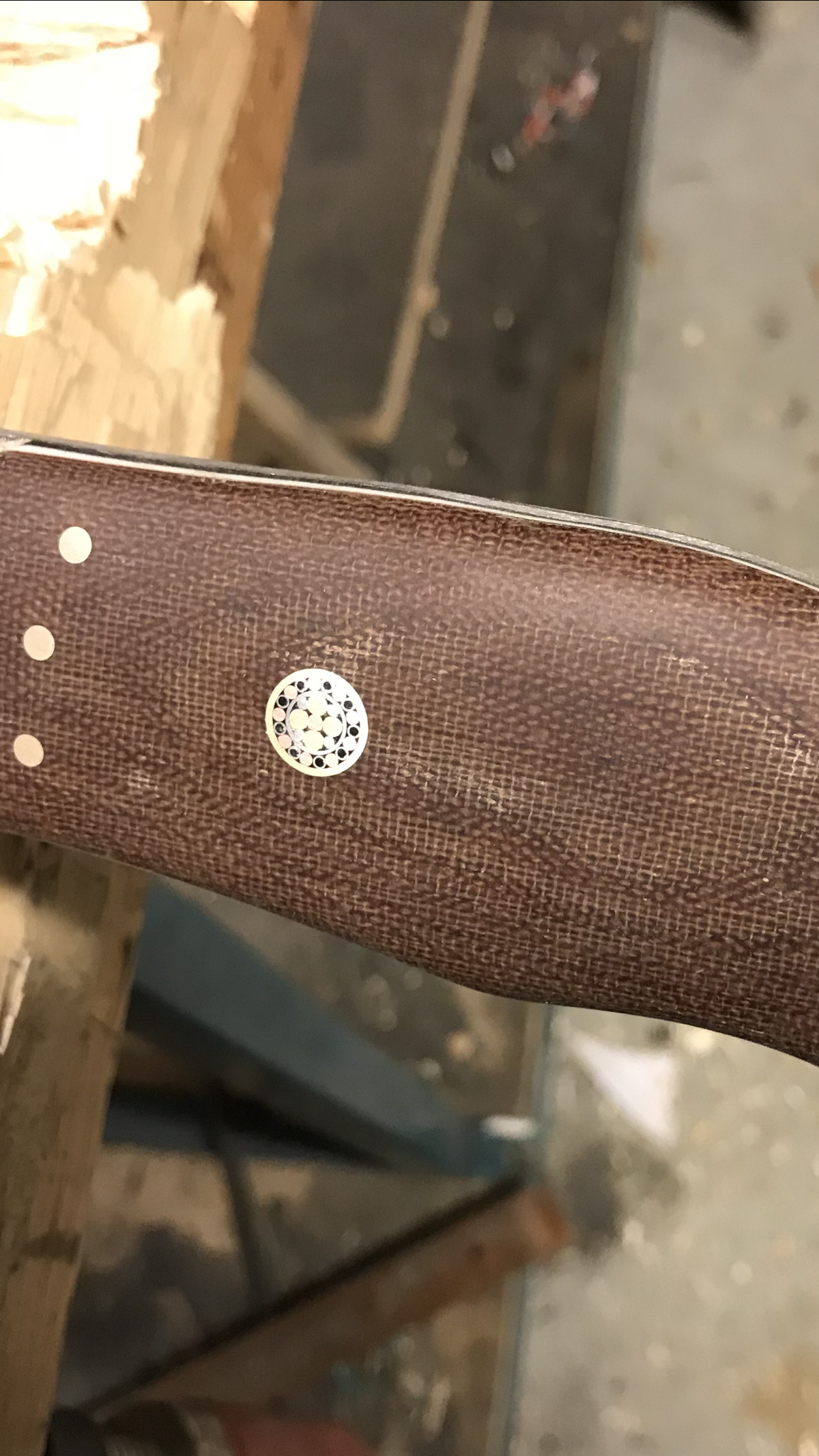 Broche mosaïque 9,5 mm Ornement de manche