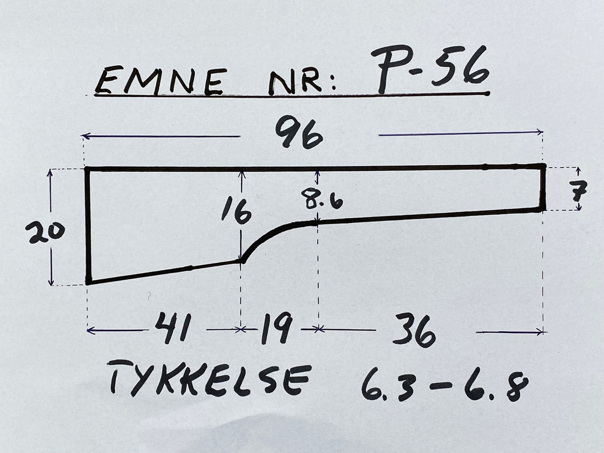 Ébauche de crosse de fusil noyer turc grade 3 P-56