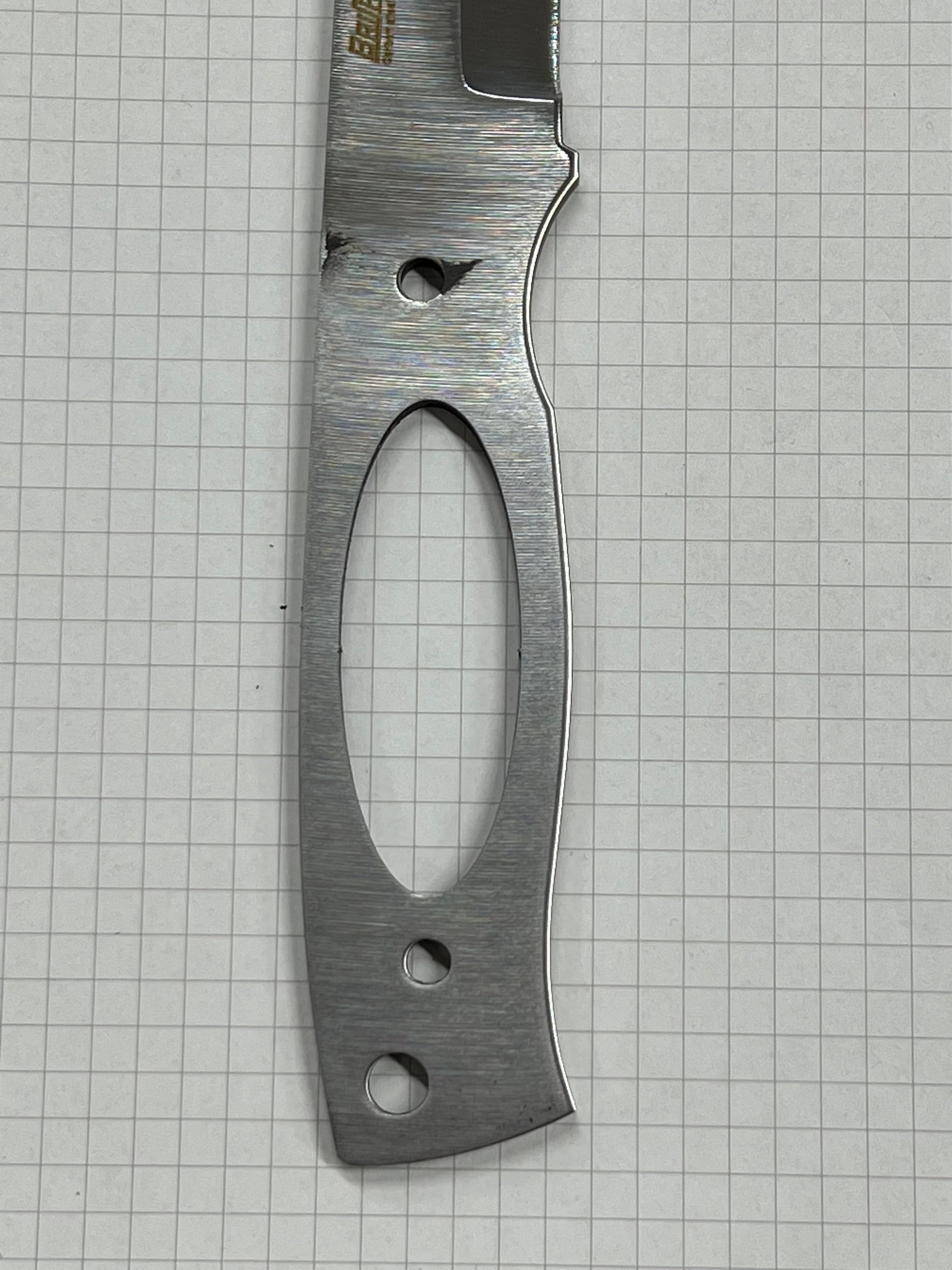 Lame de couteau Brisa Trooper 115 Scandi en acier au carbone 80CrV2