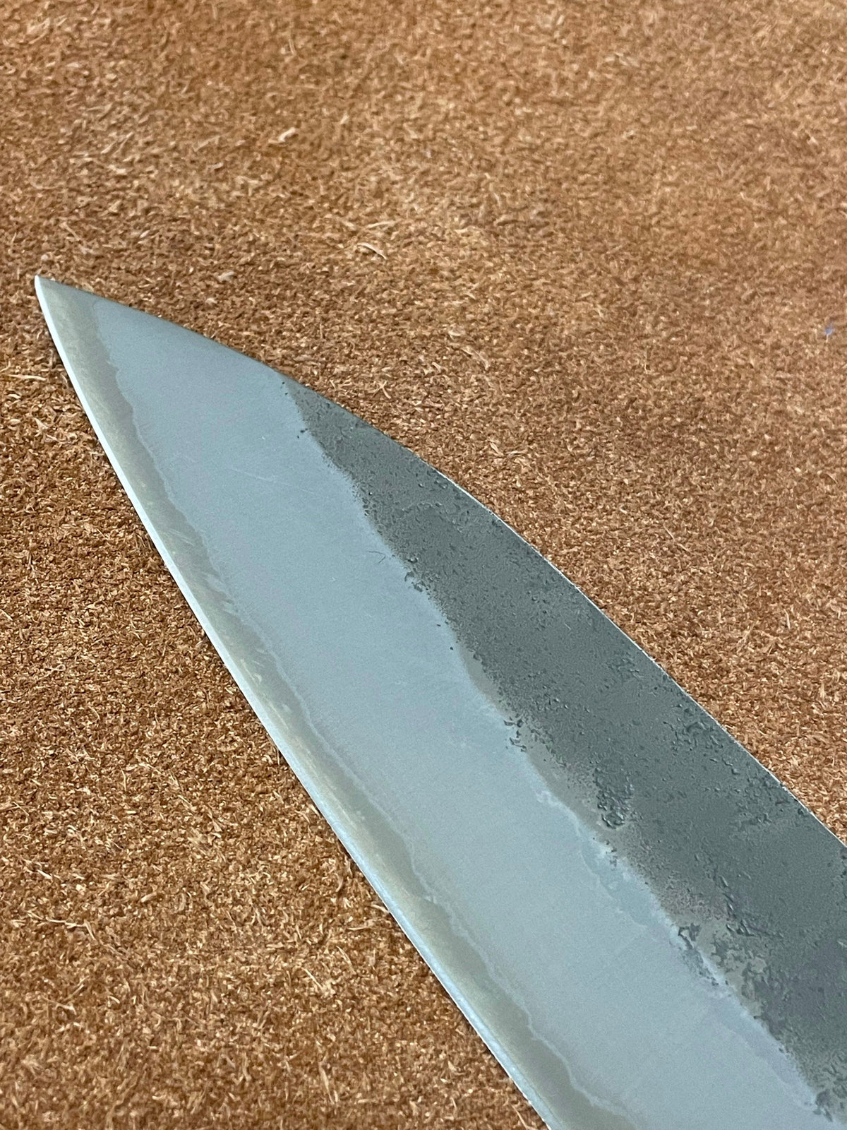 Lame de couteau japonaise forgée à la main Gyuto 240 Silver3