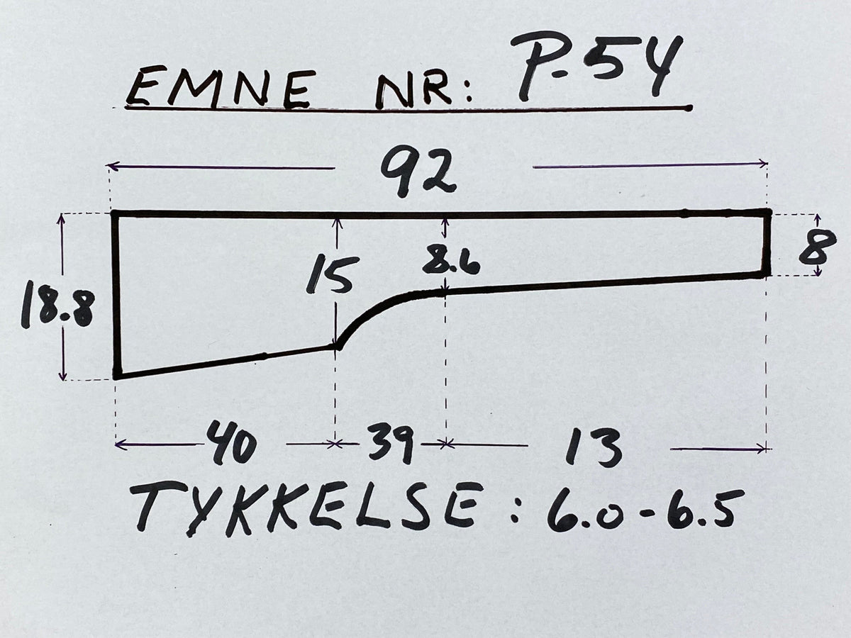 Ébauche de crosse de fusil en noyer turc grade 4 P-54